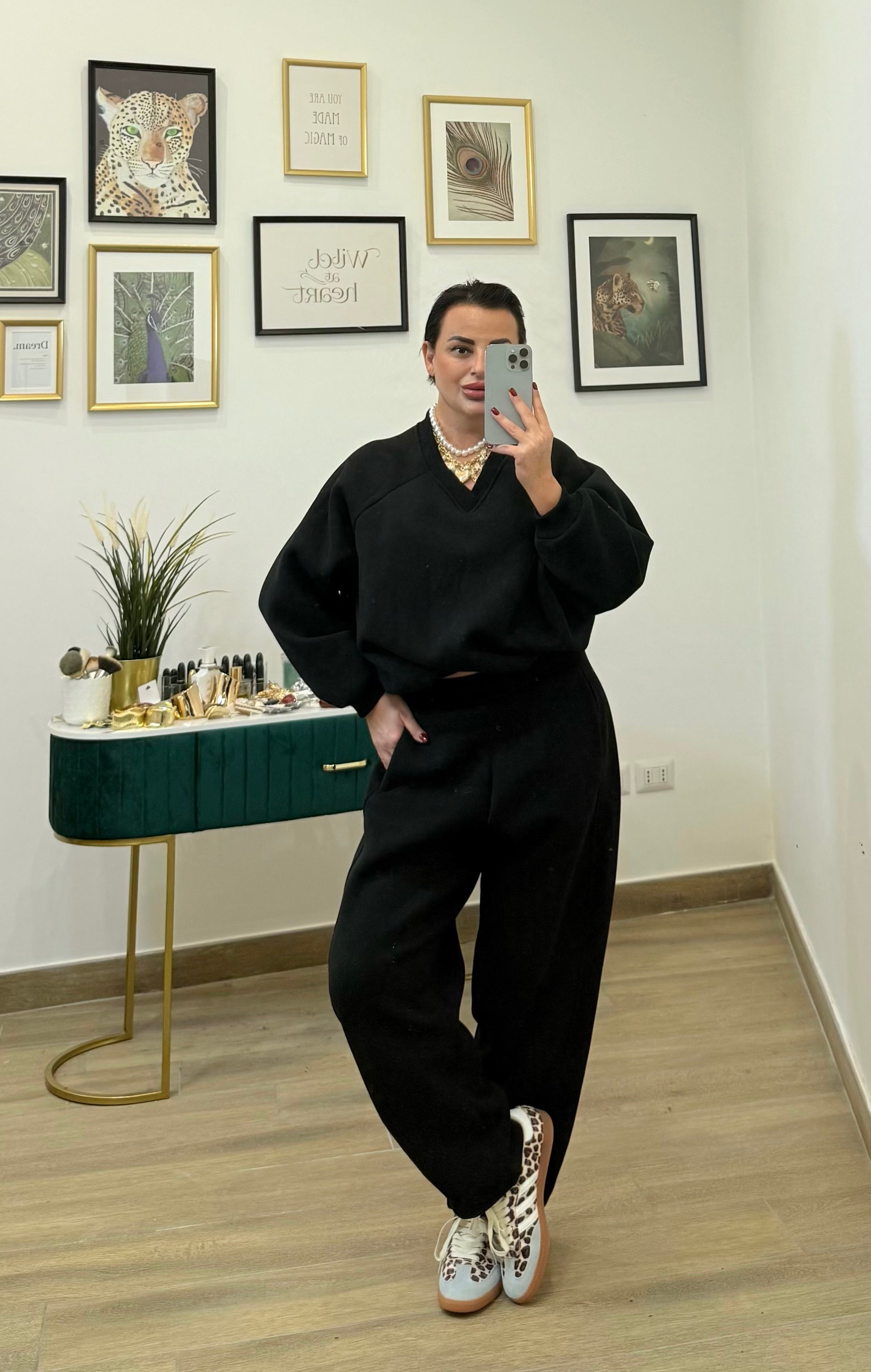 Coordinato tuta ballon black