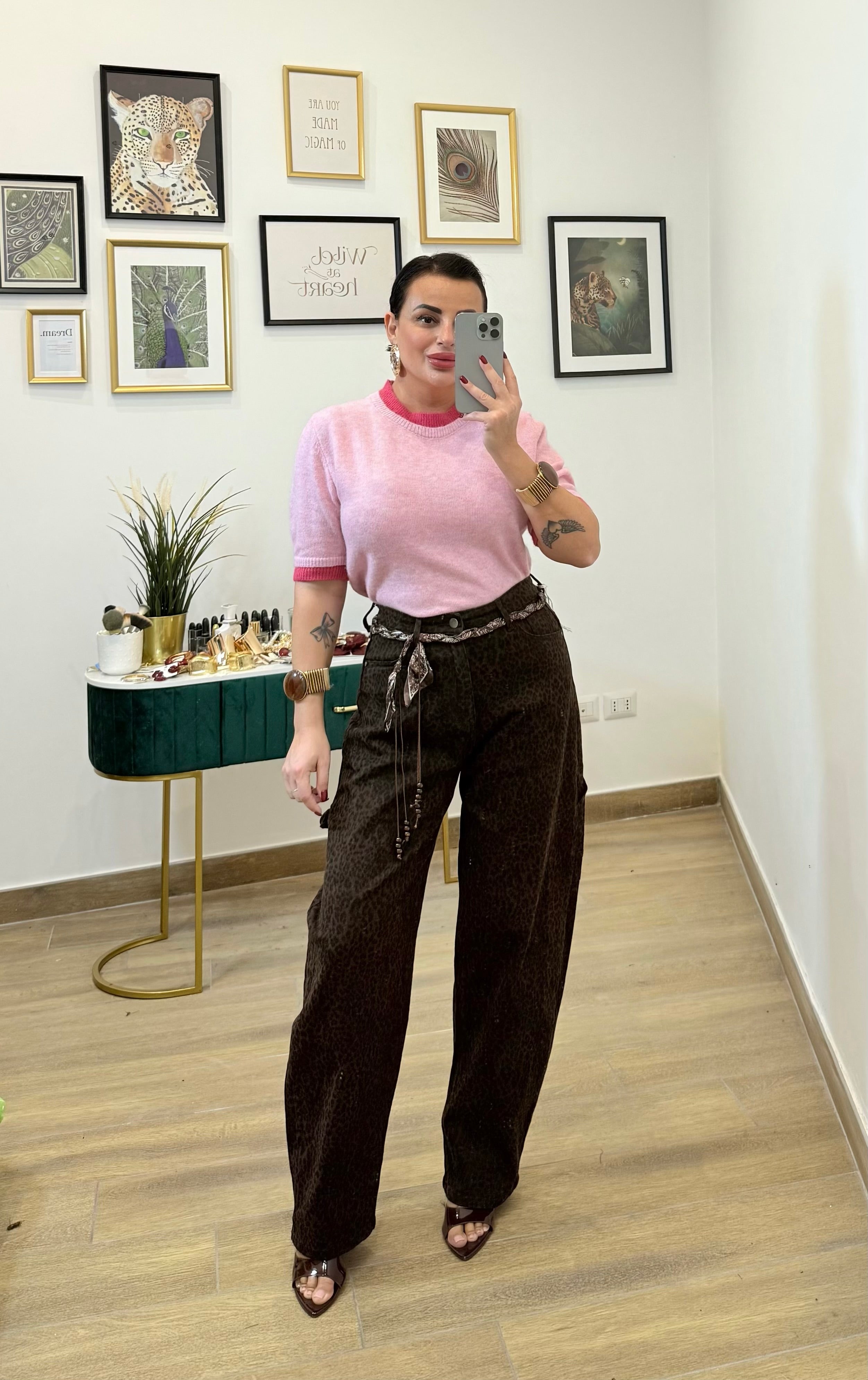 Jeans carpentier animalier