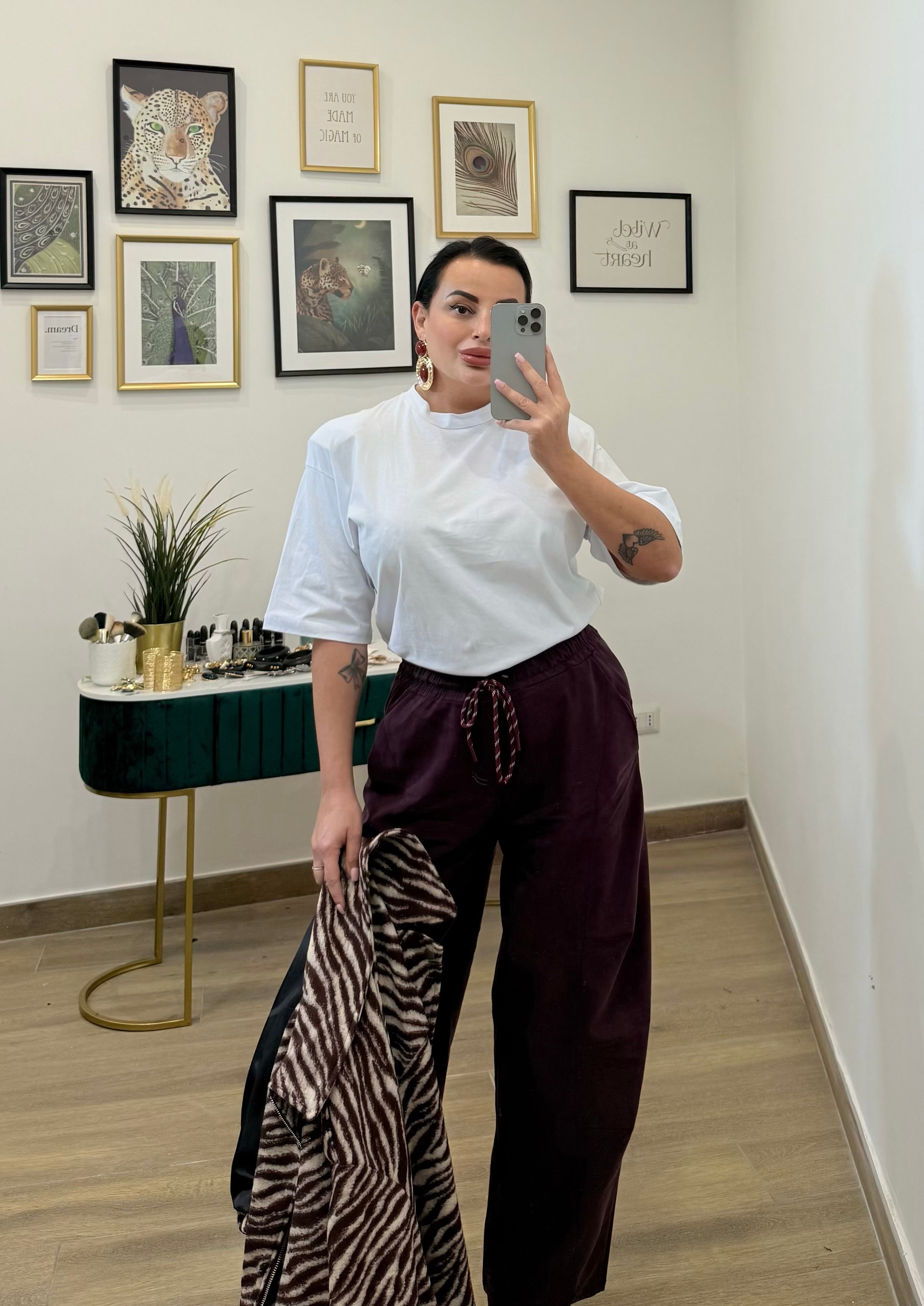 T-Shirt spalline bianca