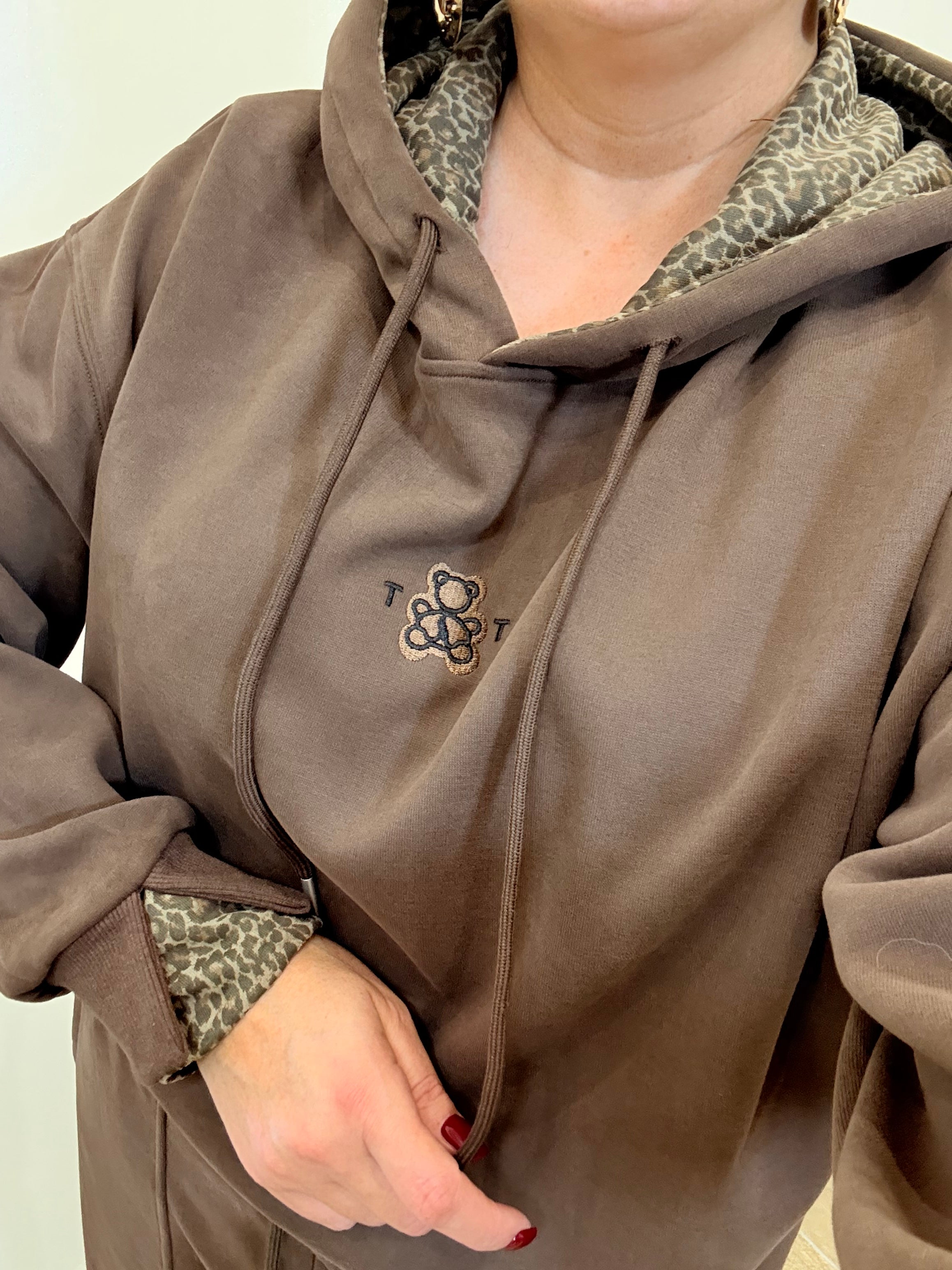 Coordinato tuta Teddy Brown