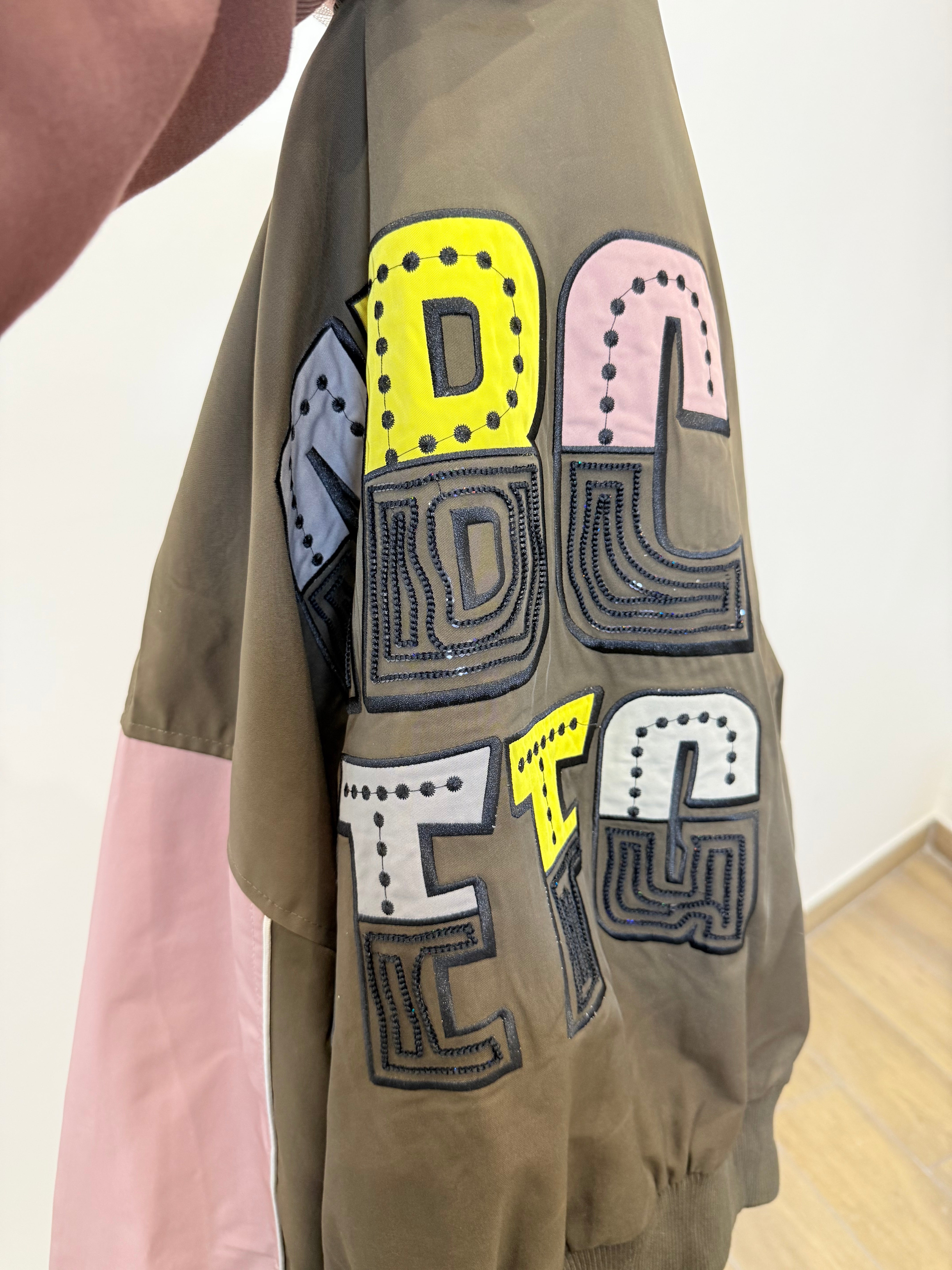 Bomber Pink paillettes