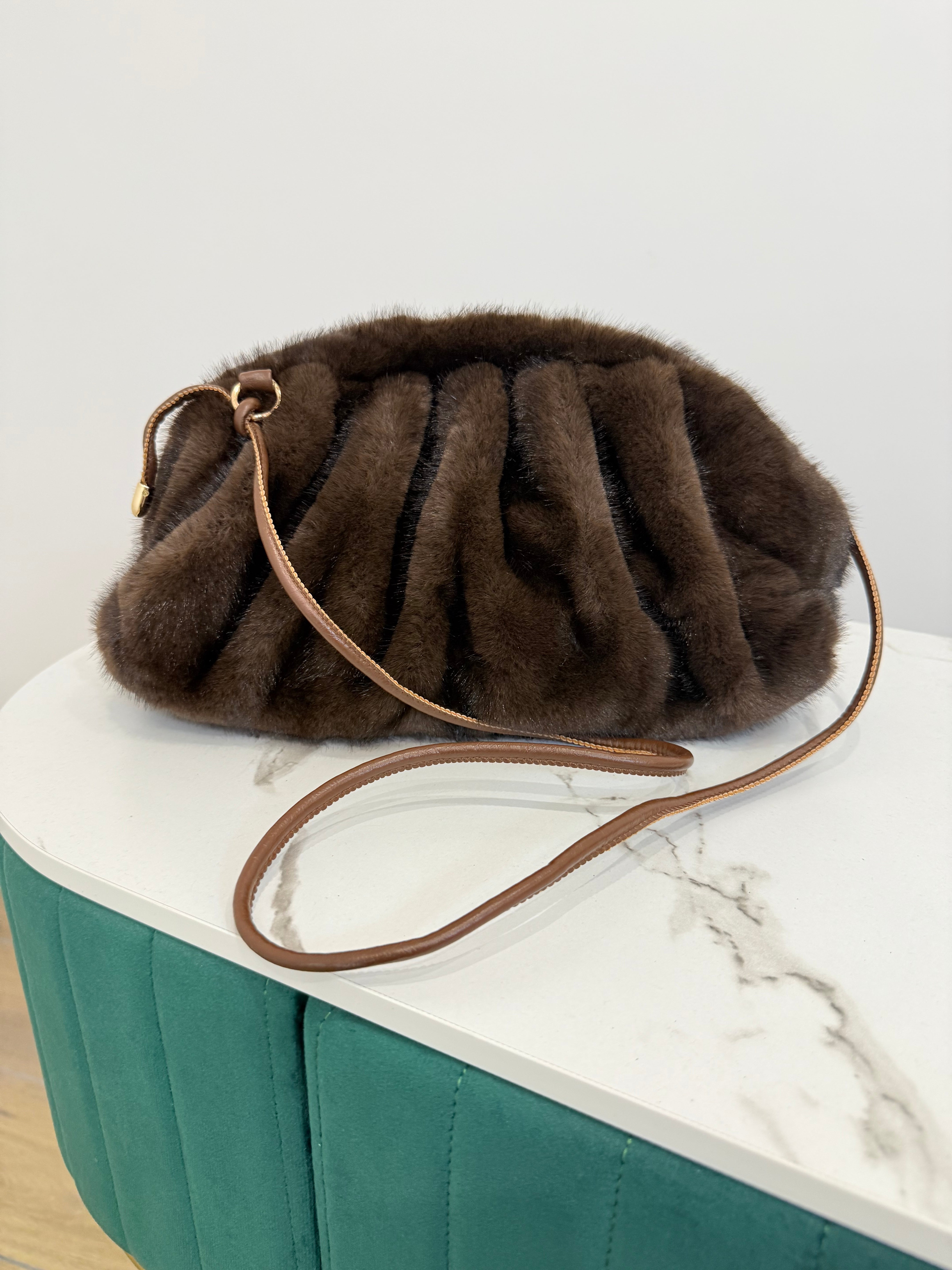 Borsa pelliccia eco fur visone