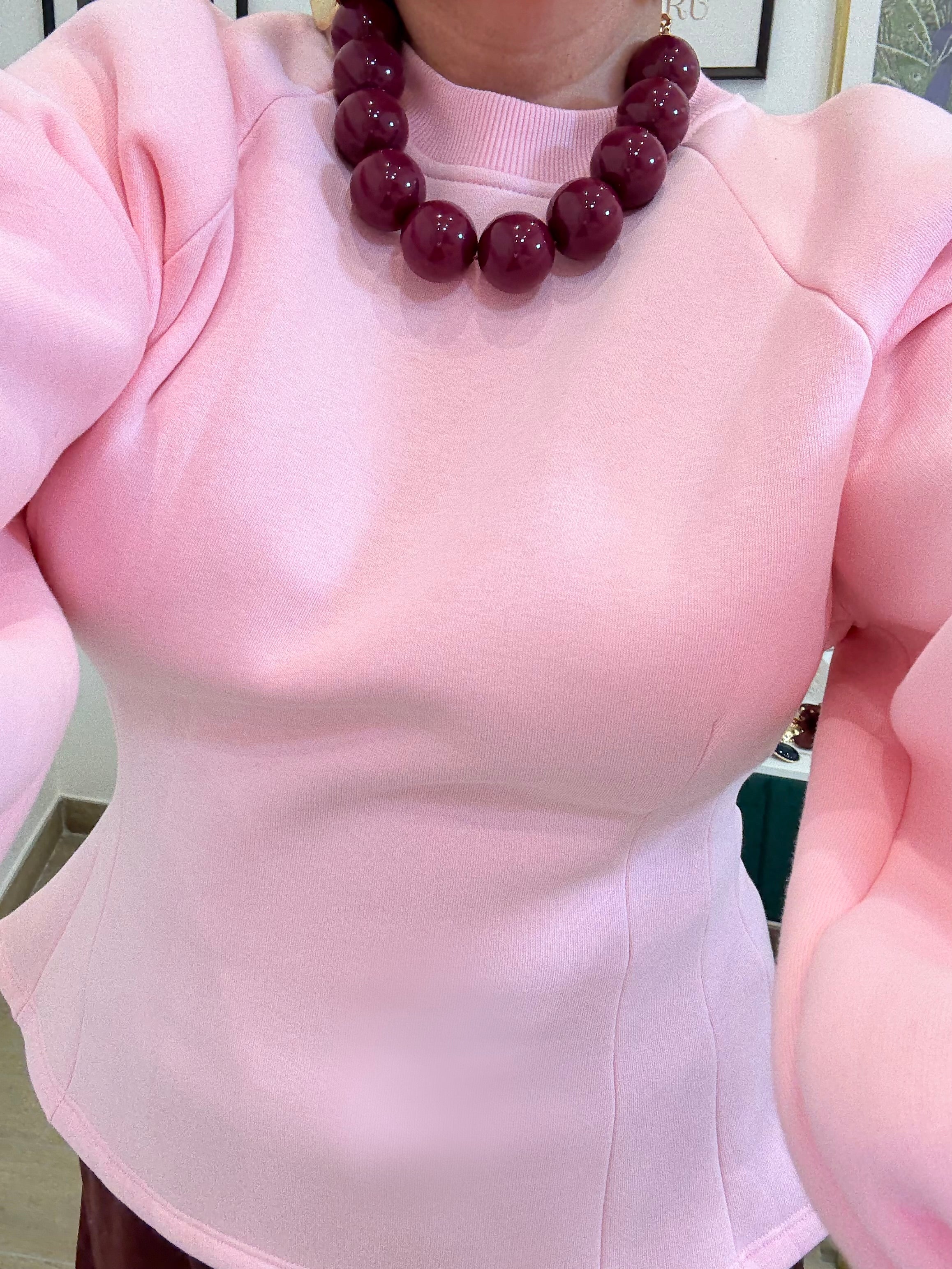 Collana sfere prugna