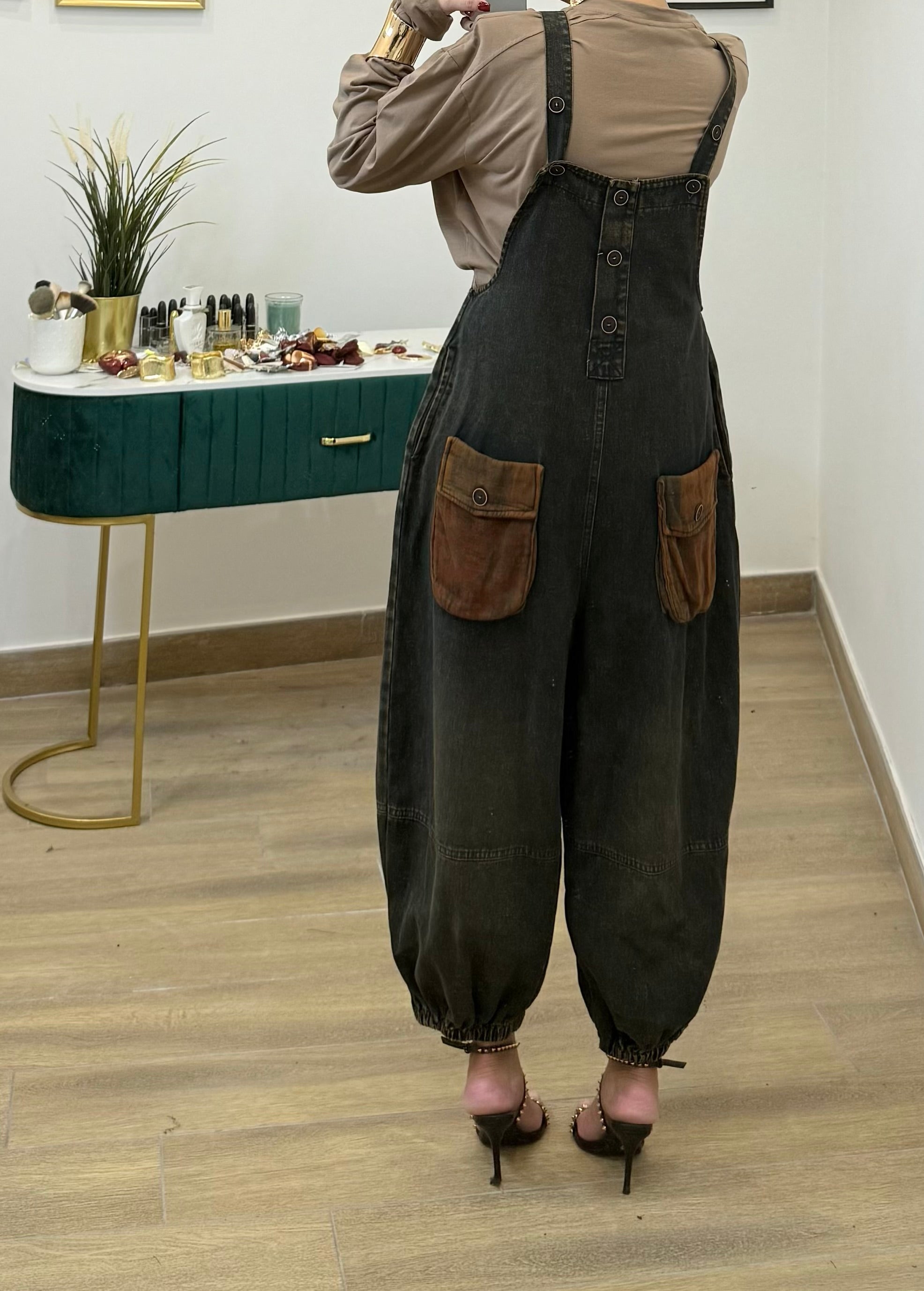 Salopette Denim tasche