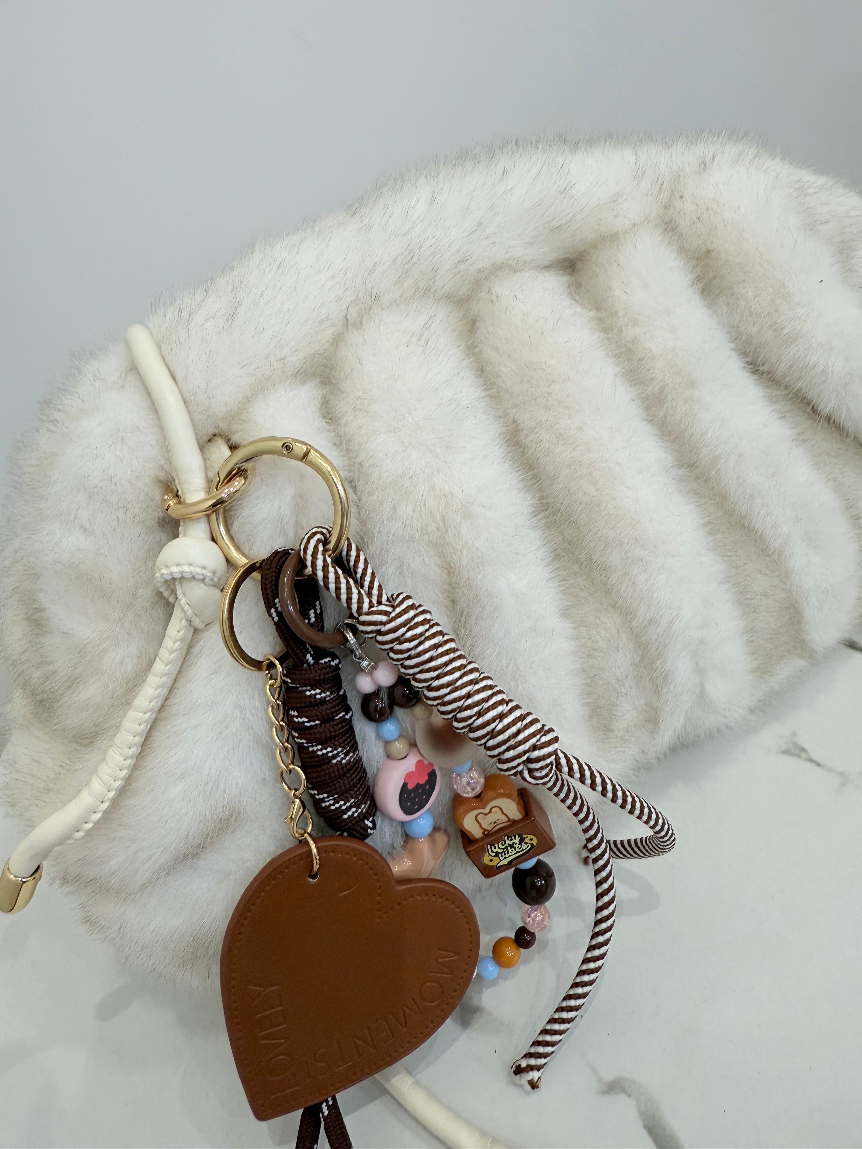 Borsa pelliccia eco fur burro