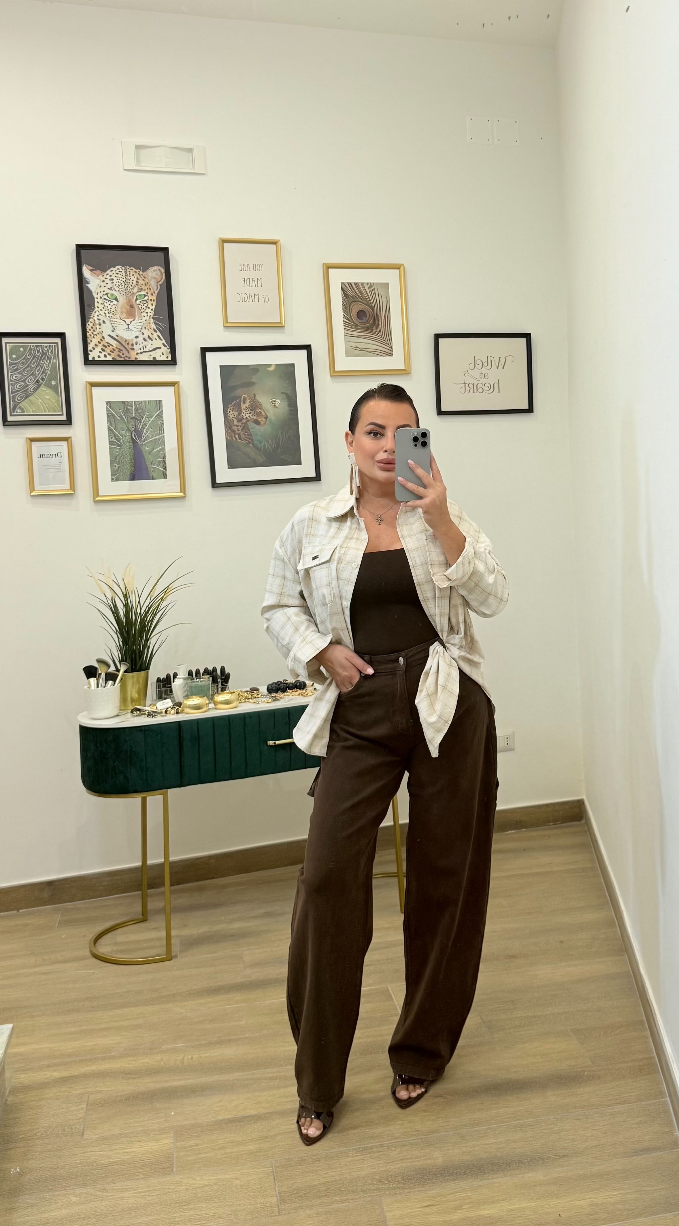 Camicia quadri burro