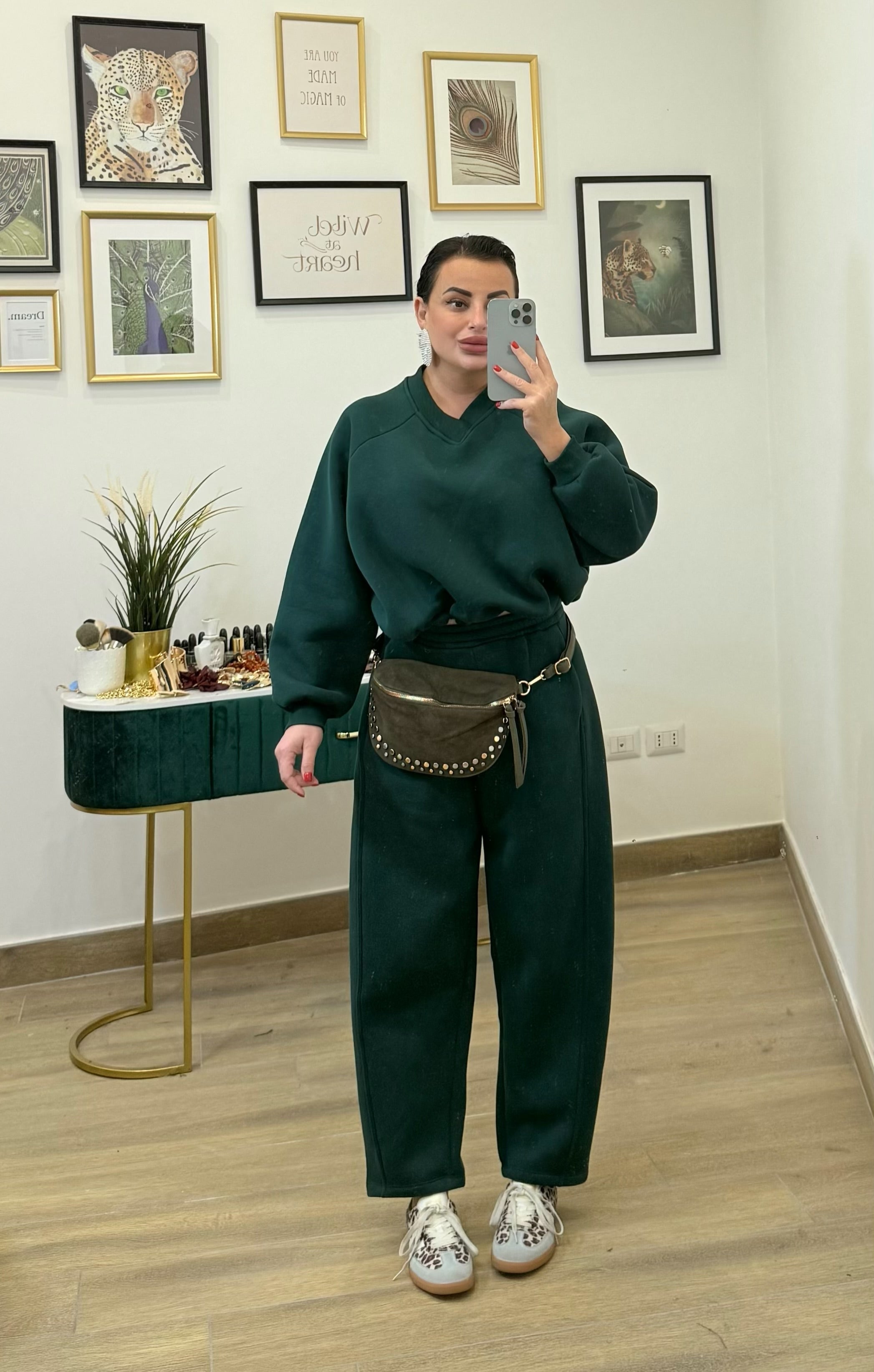 Coordinato ballon verde