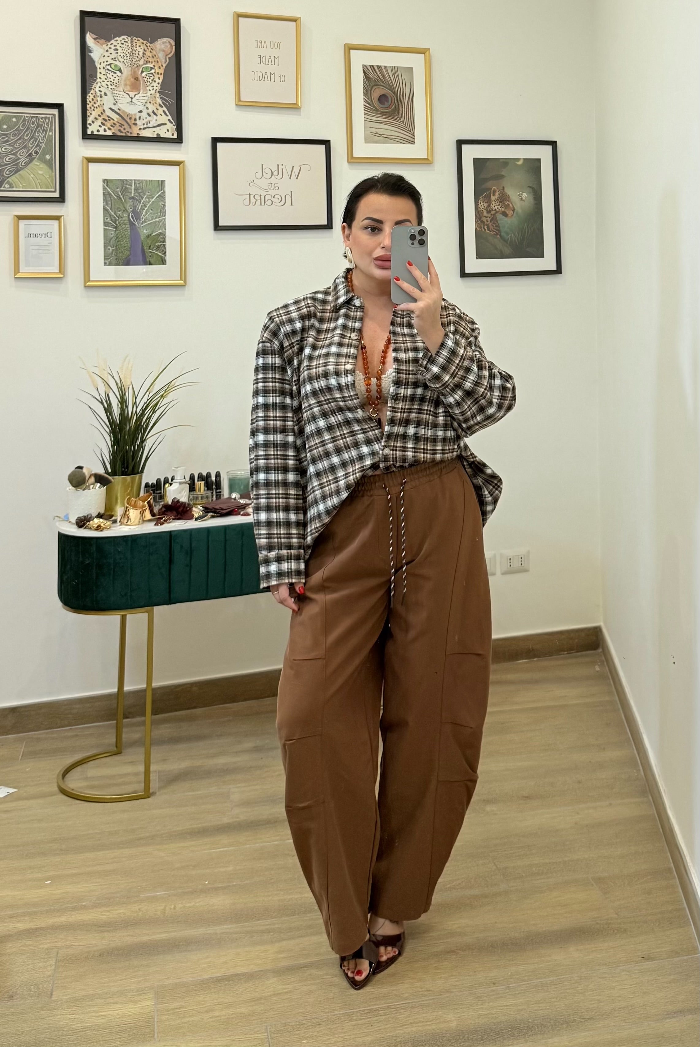 Pantalone ballon bruciato