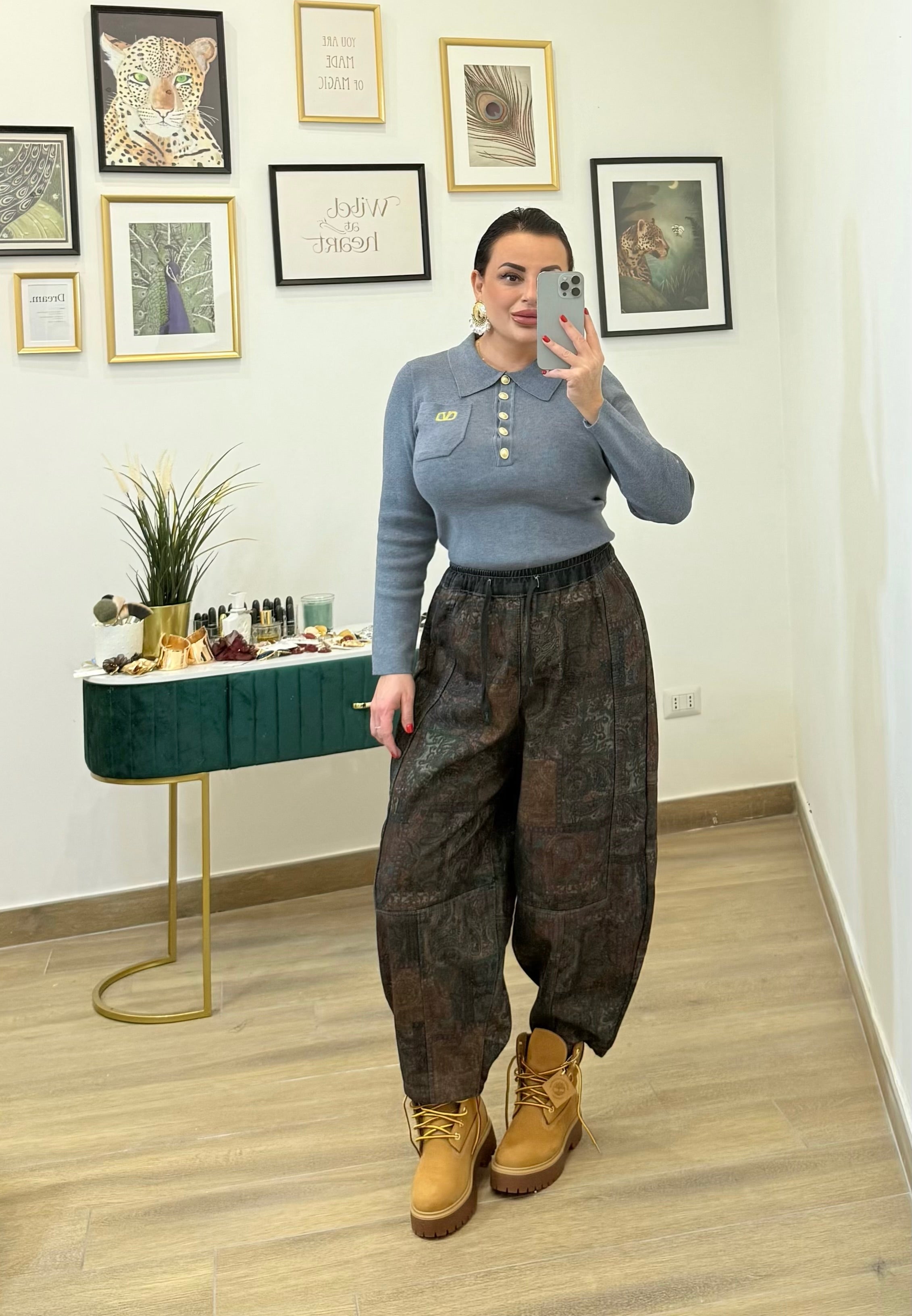 Polo lana  rasata Valenty Grey