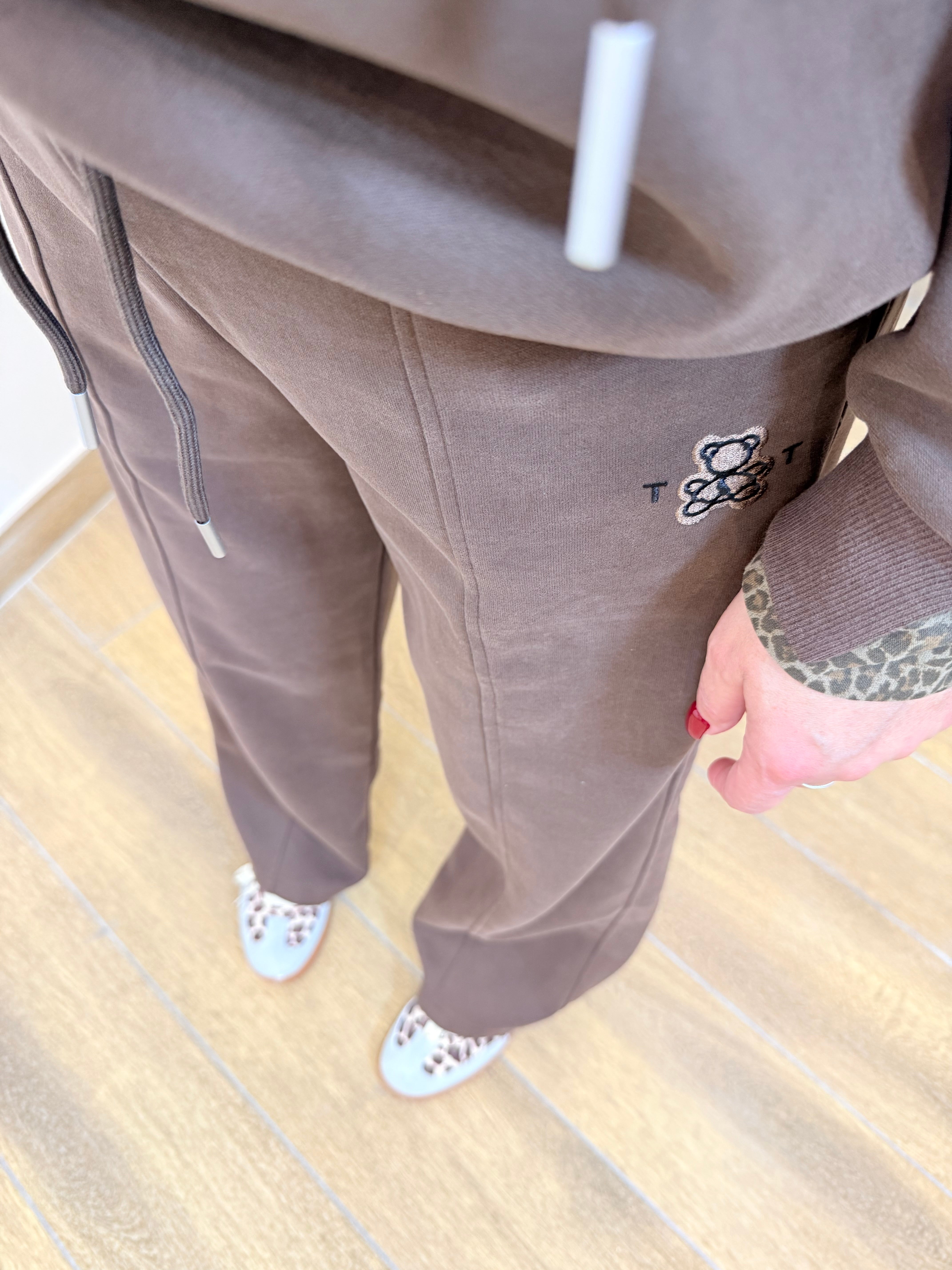 Coordinato tuta Teddy Brown