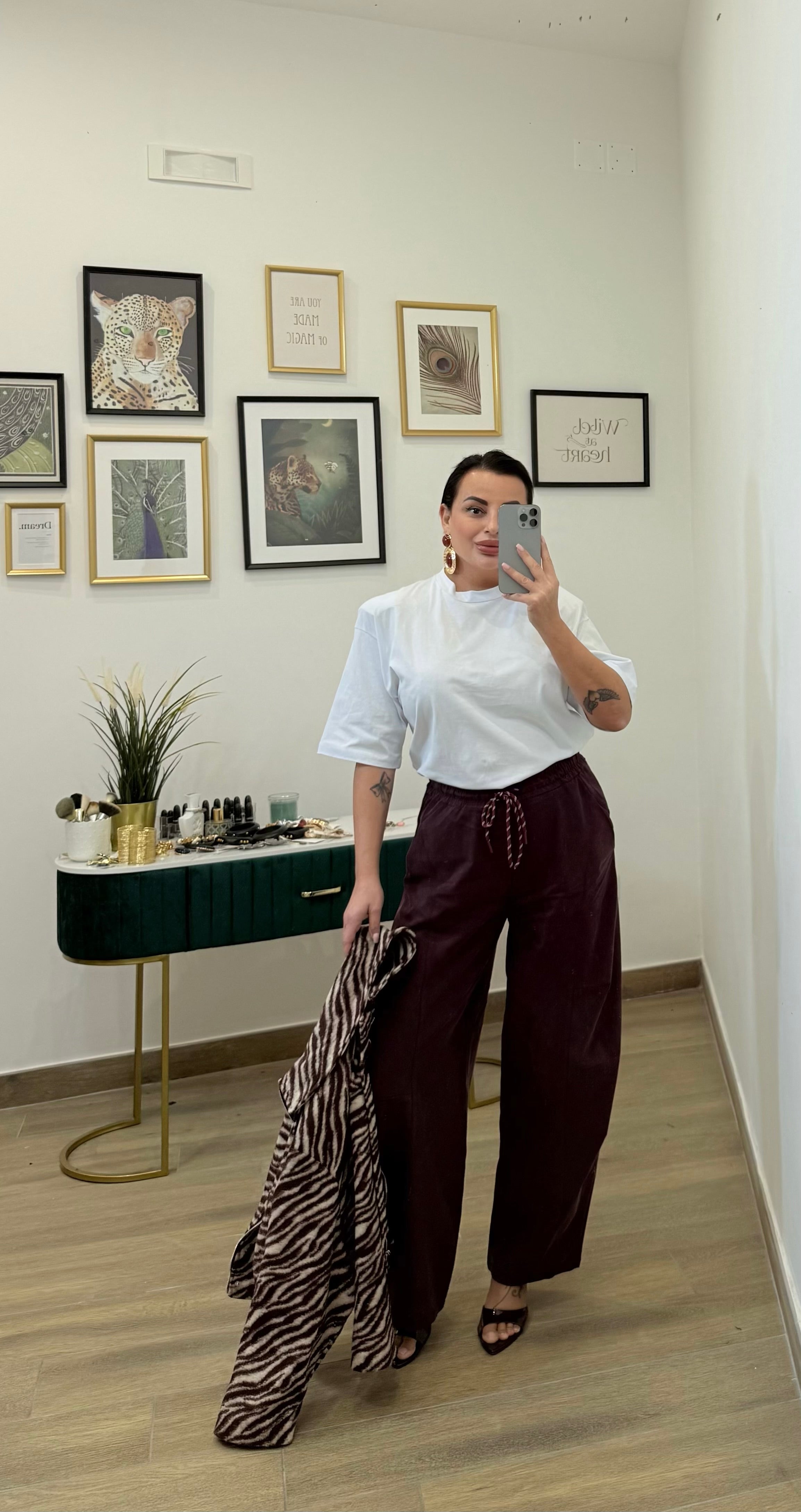 T-Shirt spalline bianca