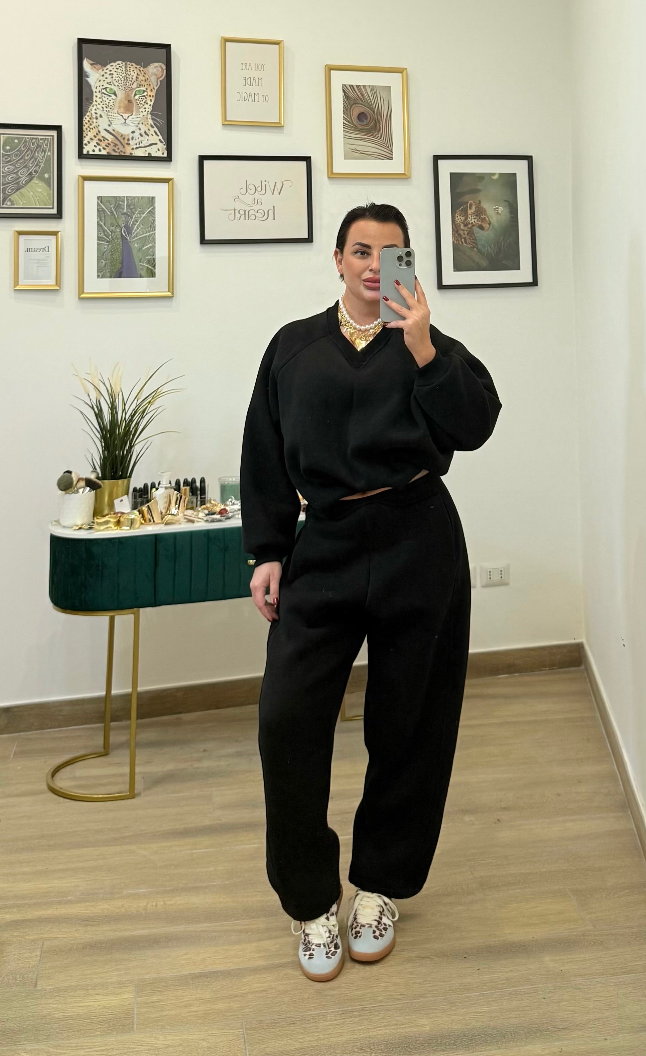 Coordinato tuta ballon black