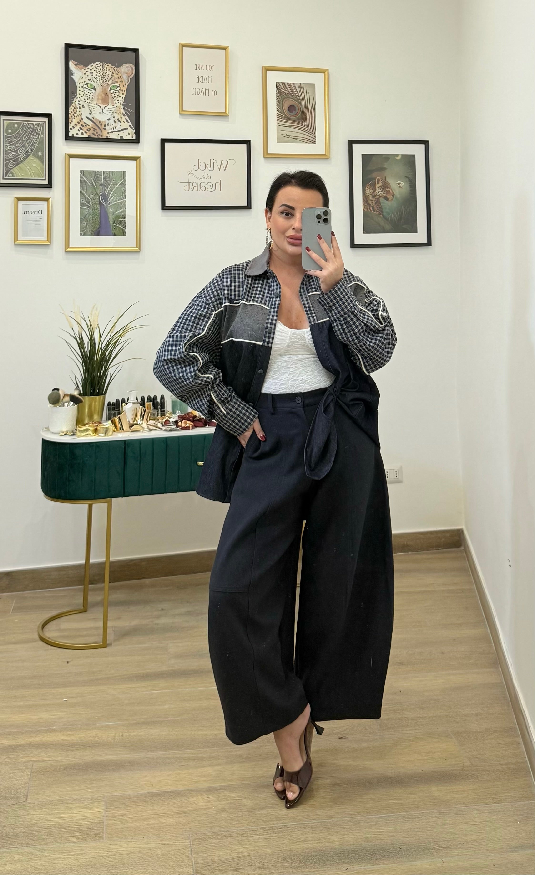 Camicia inserti lana