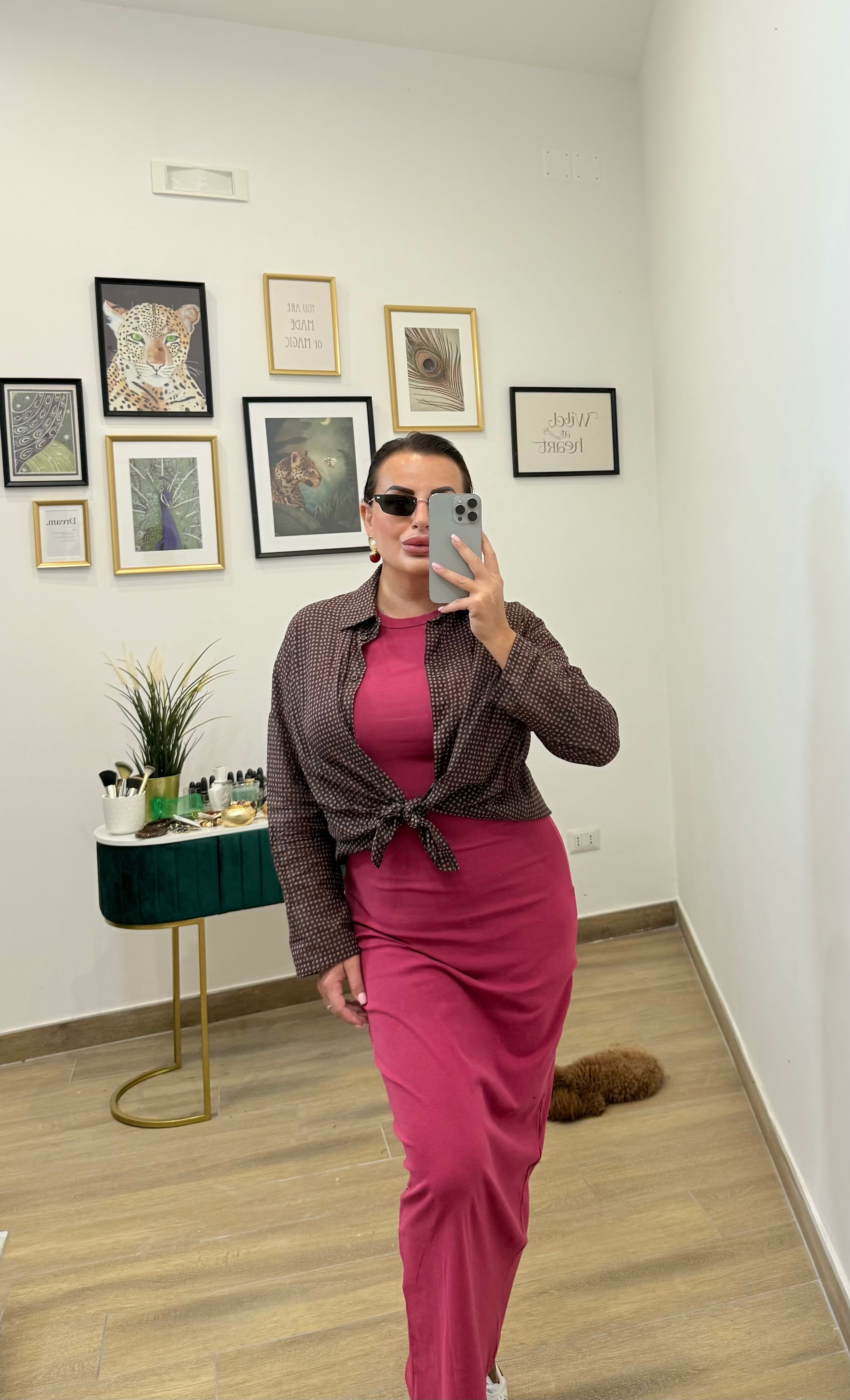 Camicia micro pois