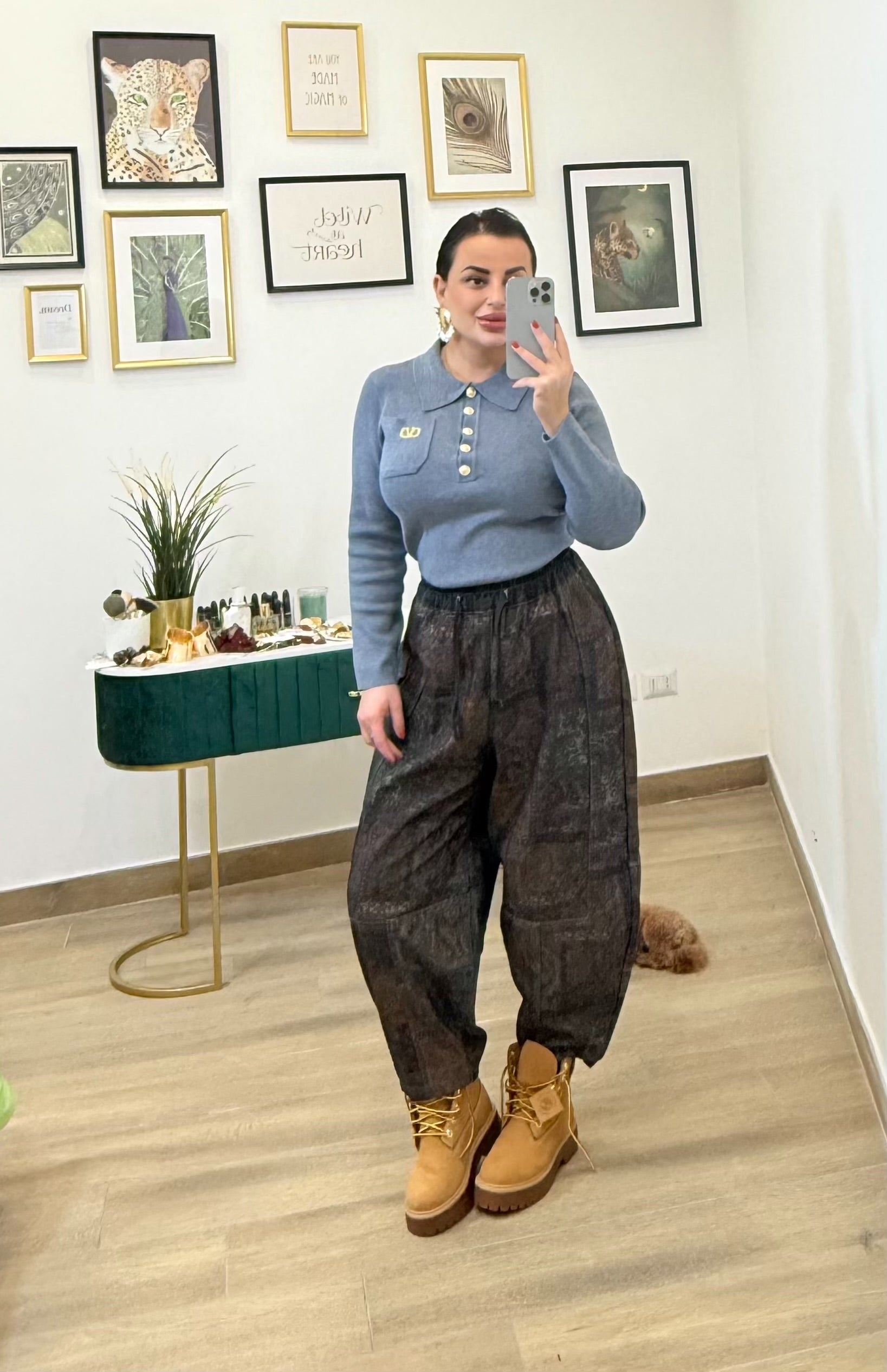 Polo lana  rasata Valenty Grey