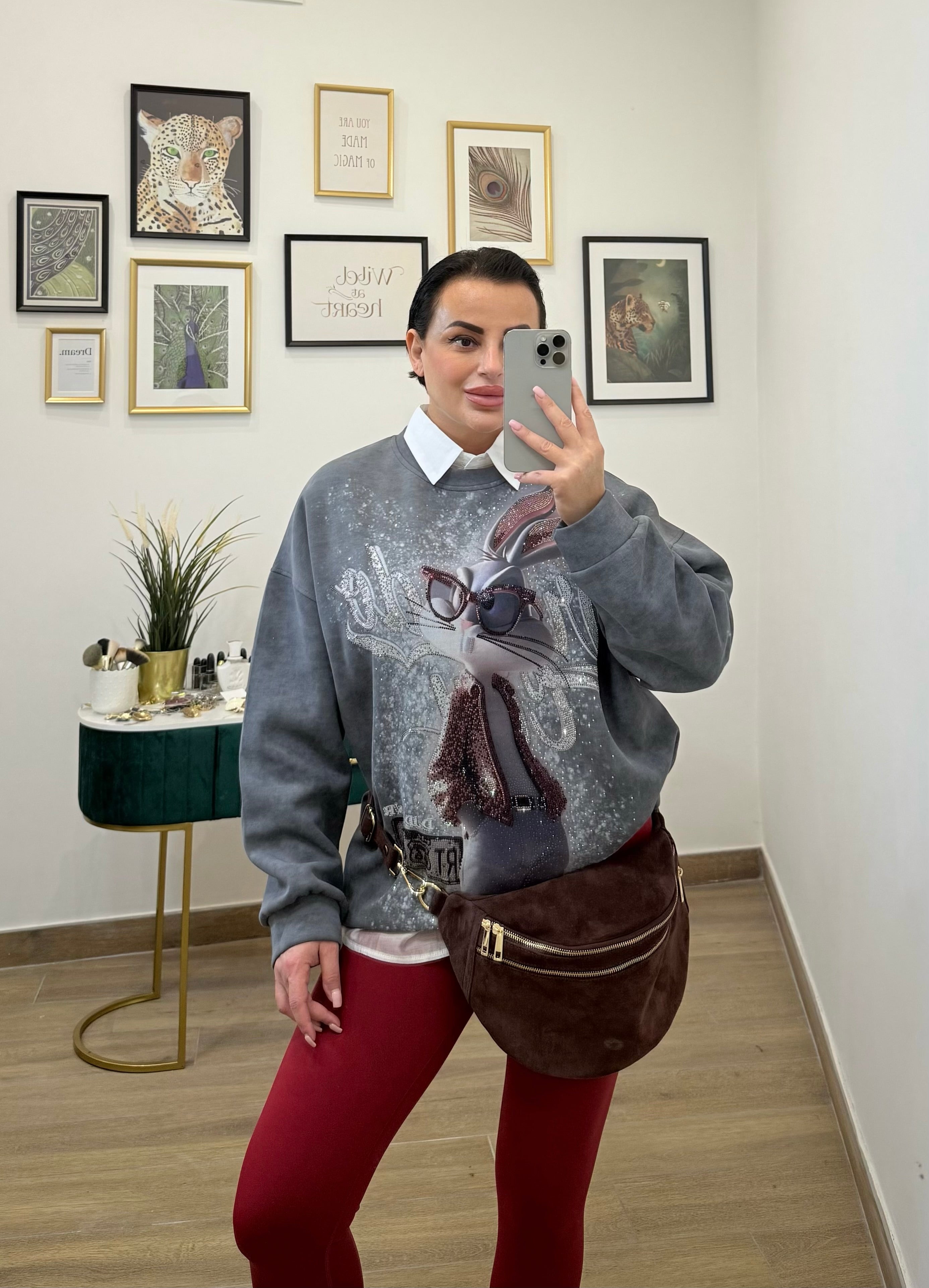 Marsupio borsa in vera pelle