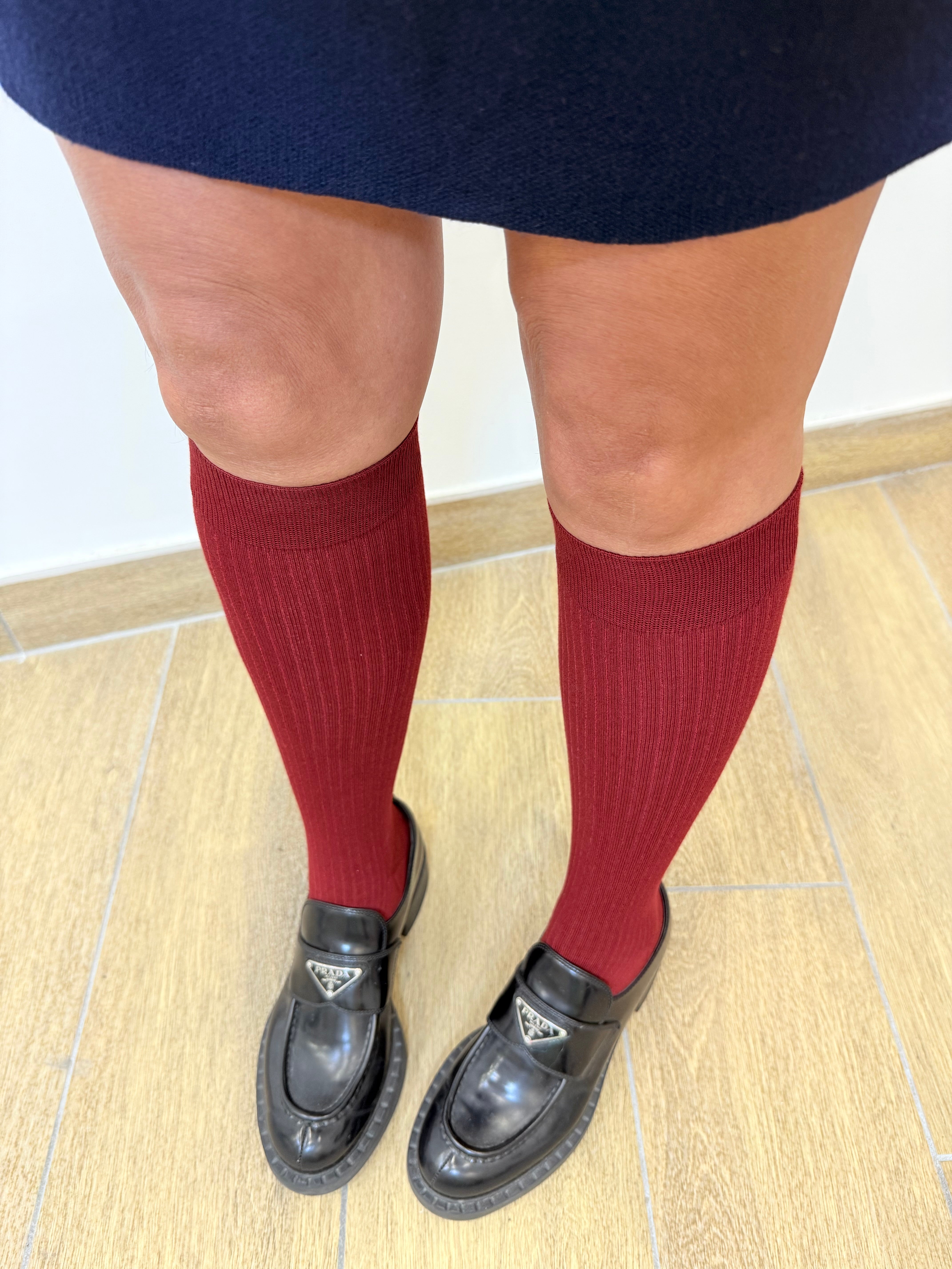 Calzino parigina bordeaux