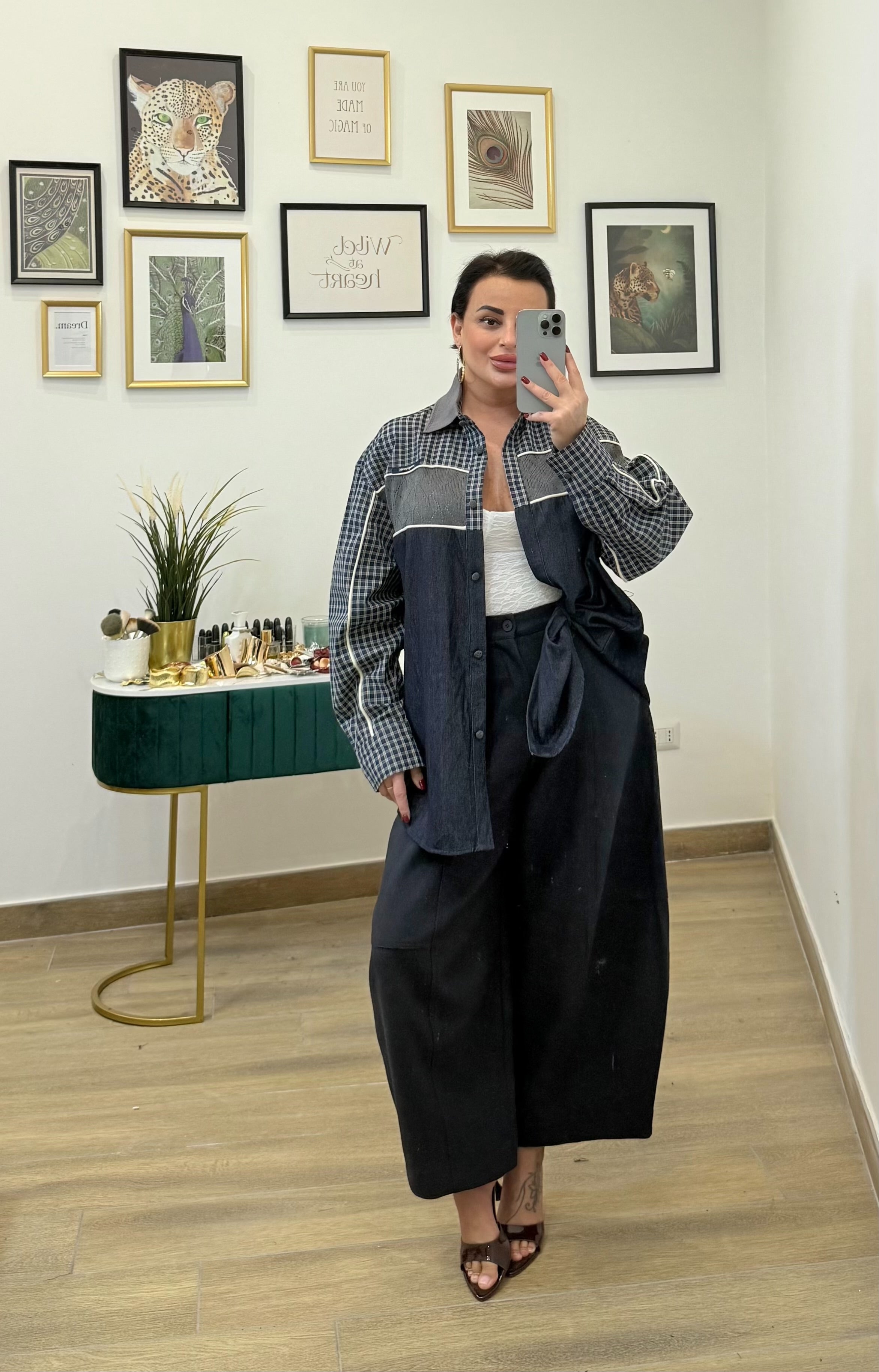 Camicia inserti lana