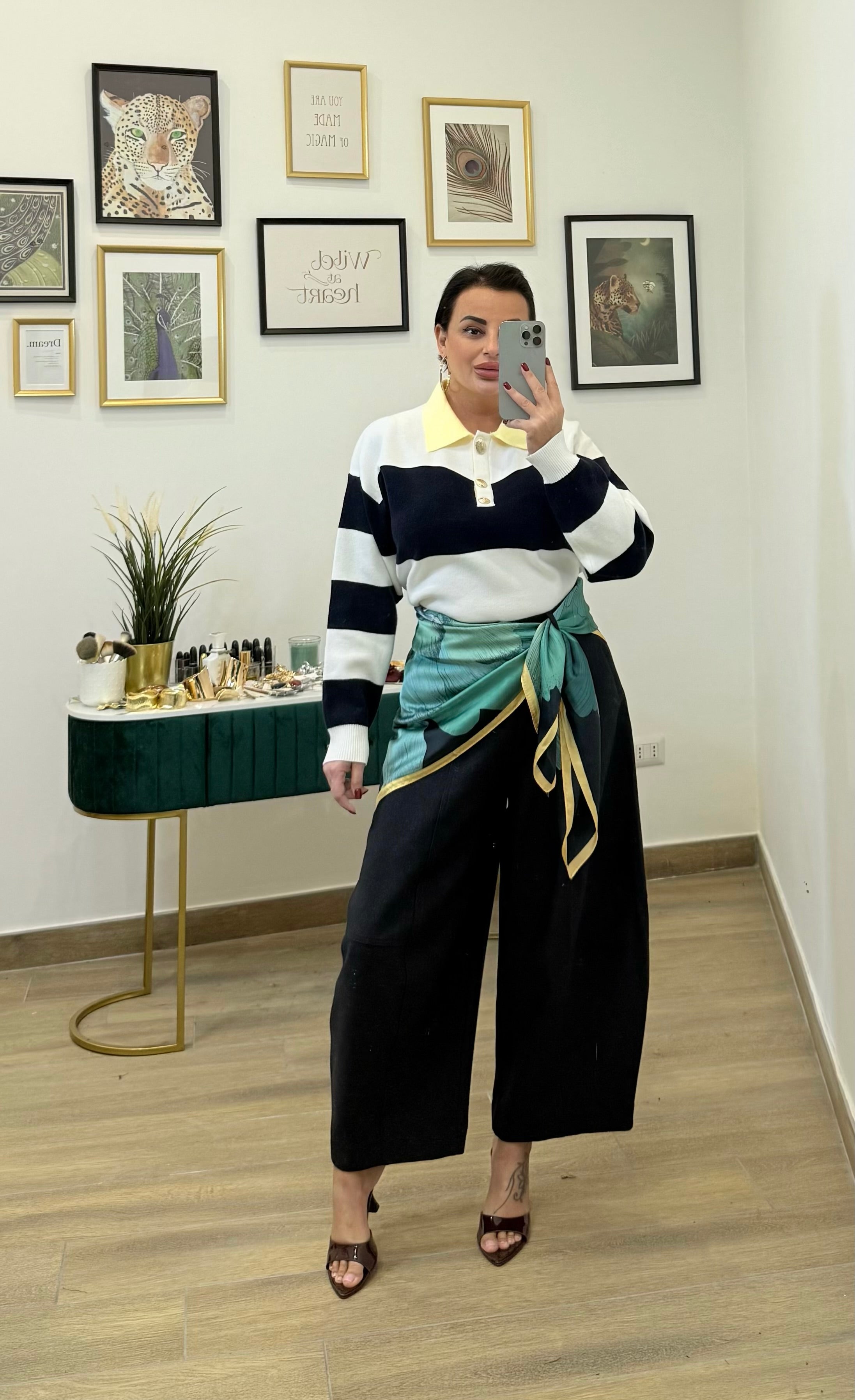 Maglia colletto blue/yellow