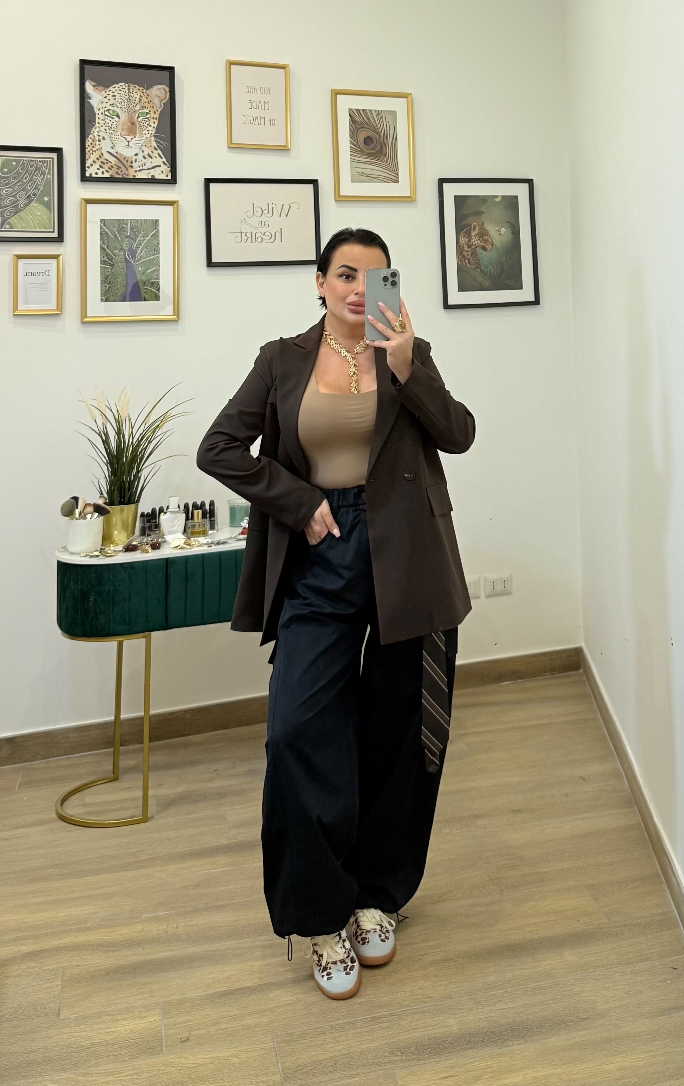 Giacca blazer marrone