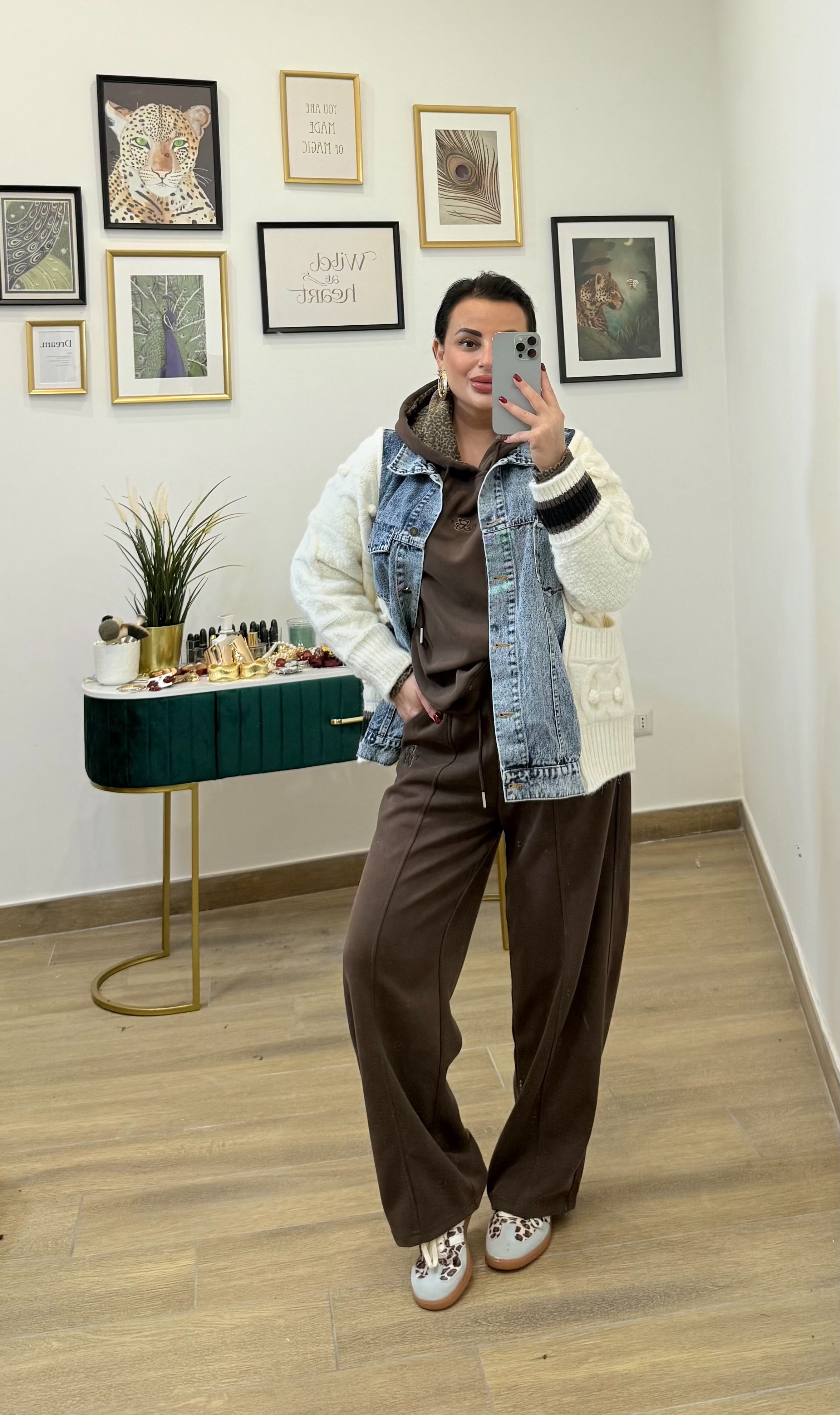 Giubbino Denim lana burro