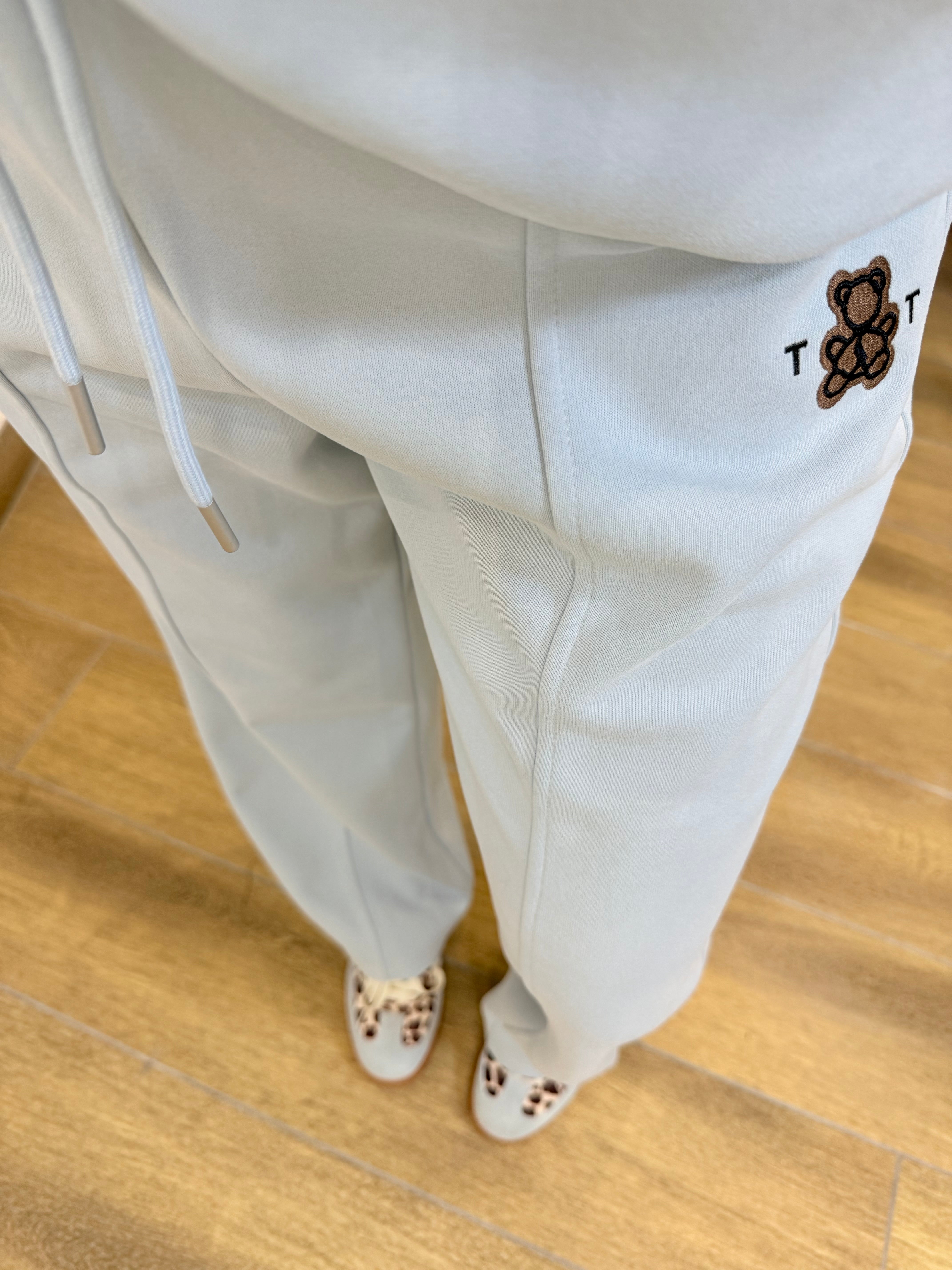 Coordinato tuta Teddy azzurro