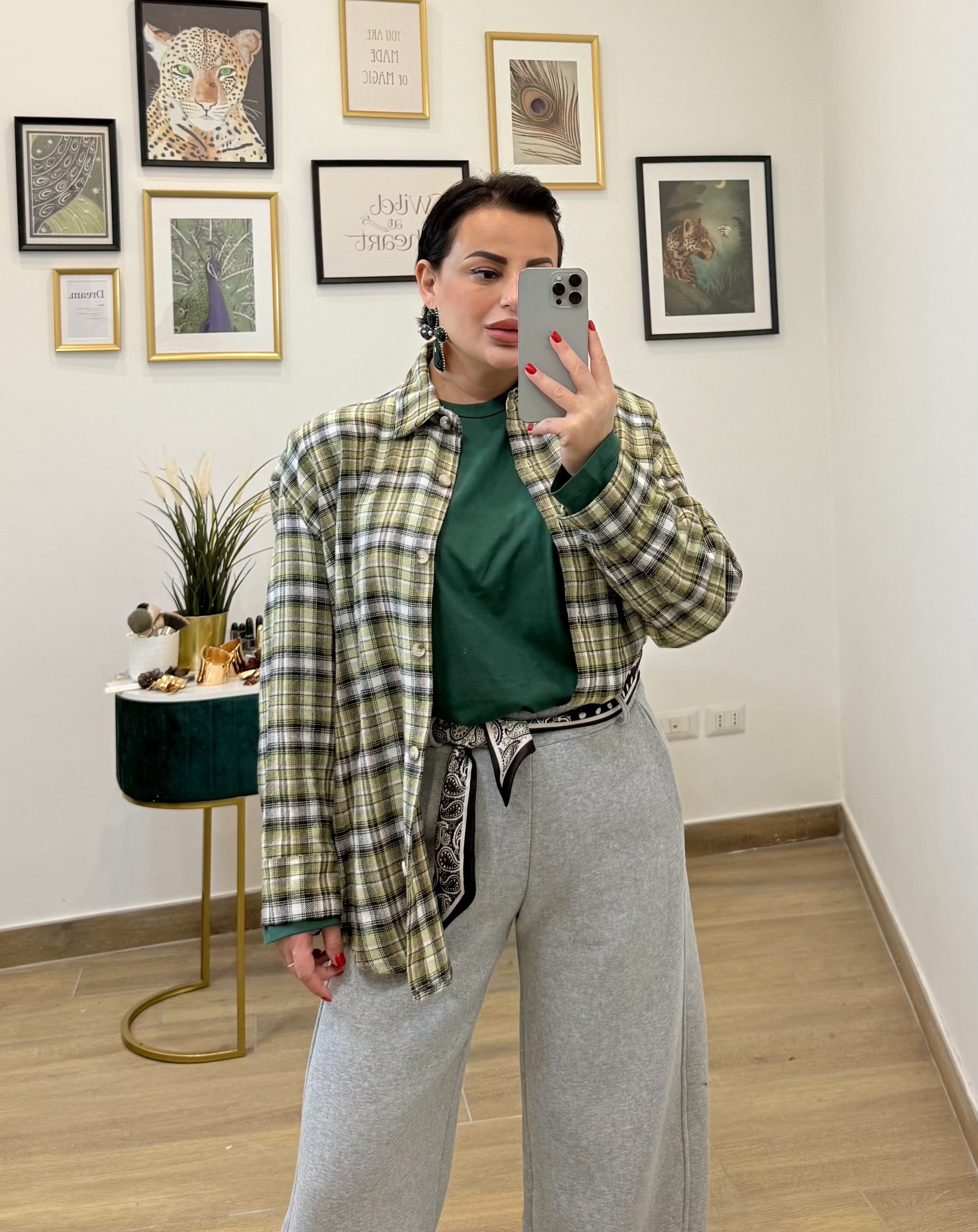 Maglia spalline verde bosco