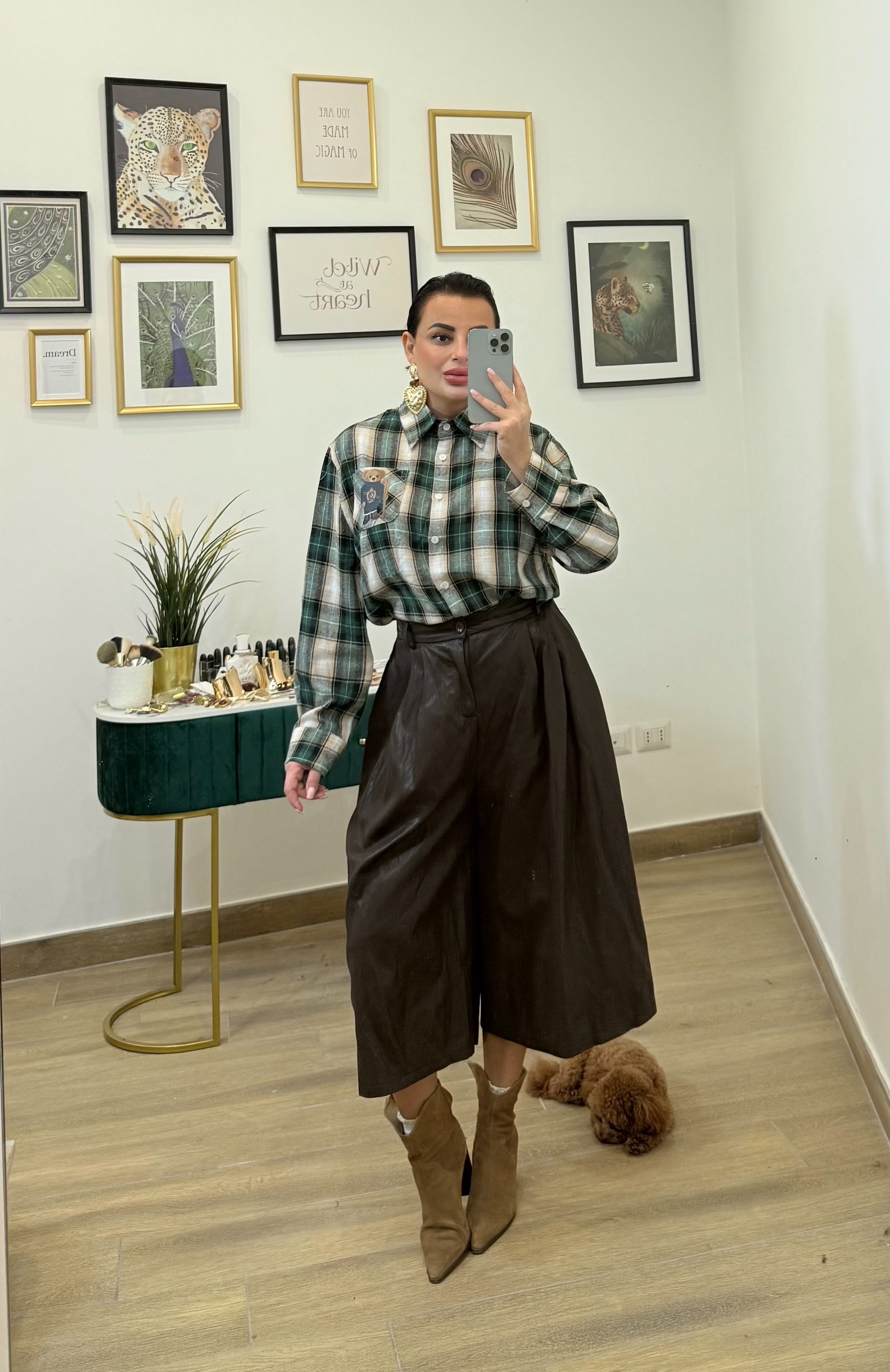 Bermuda eco pelle ciocco