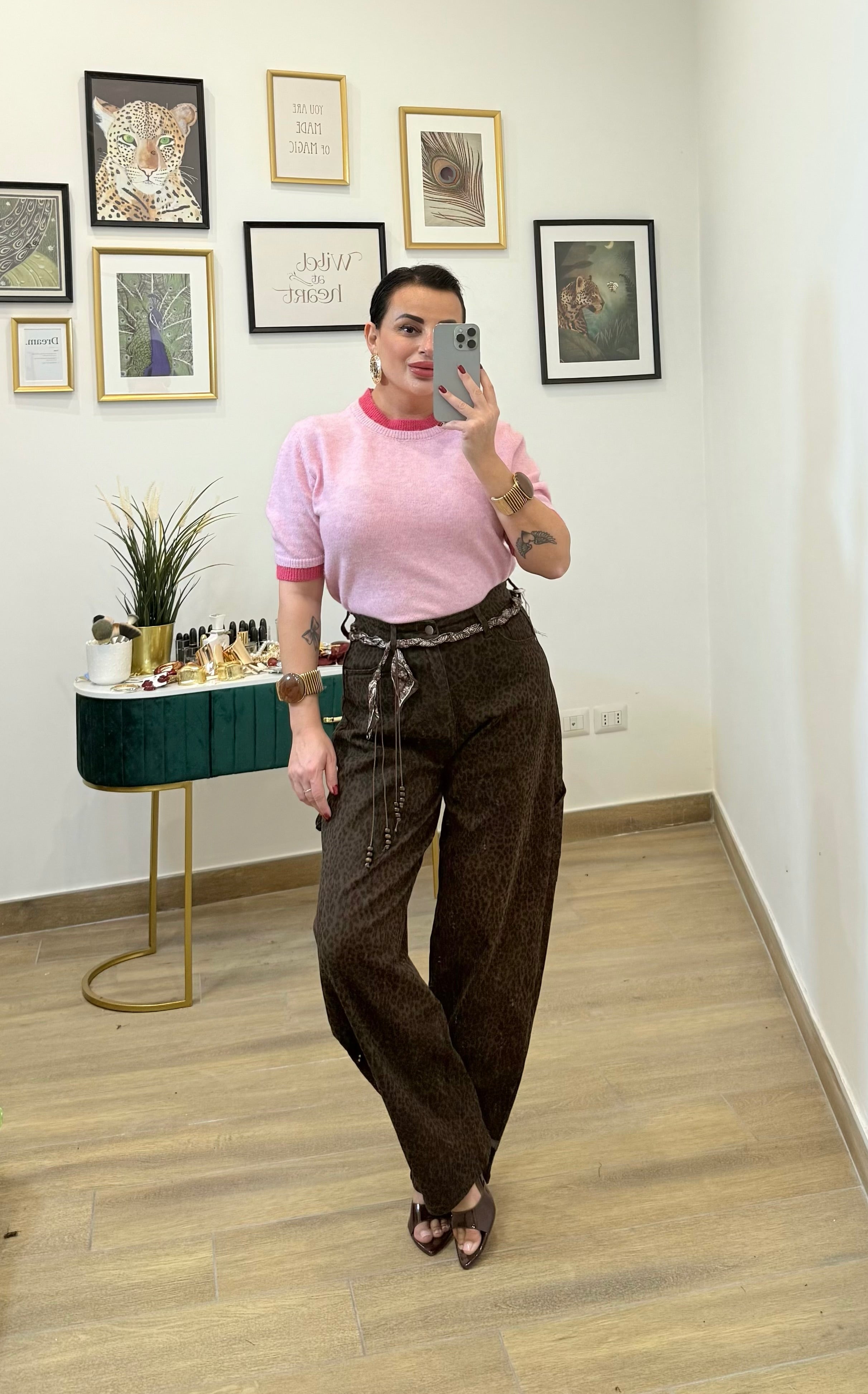 Jeans carpentier animalier