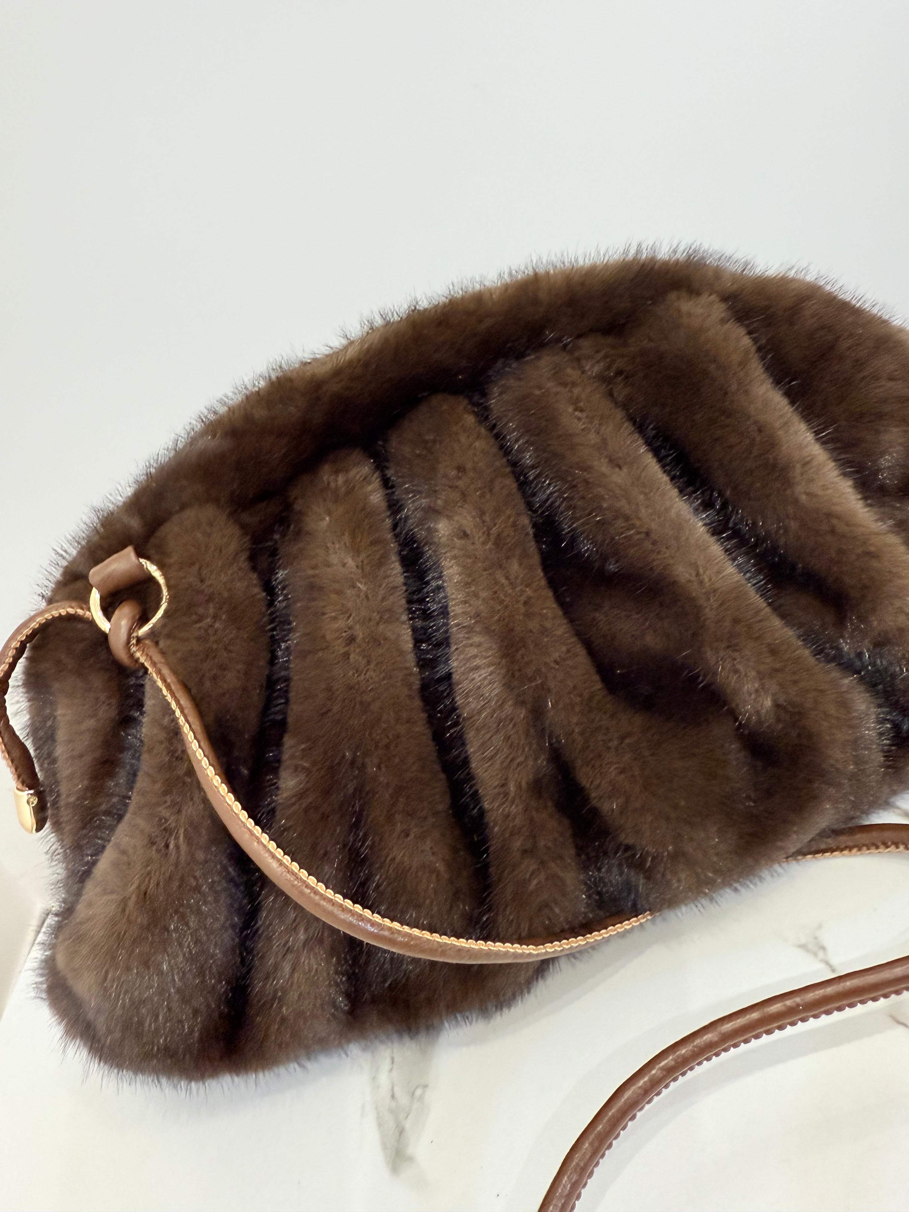 Borsa pelliccia eco fur visone