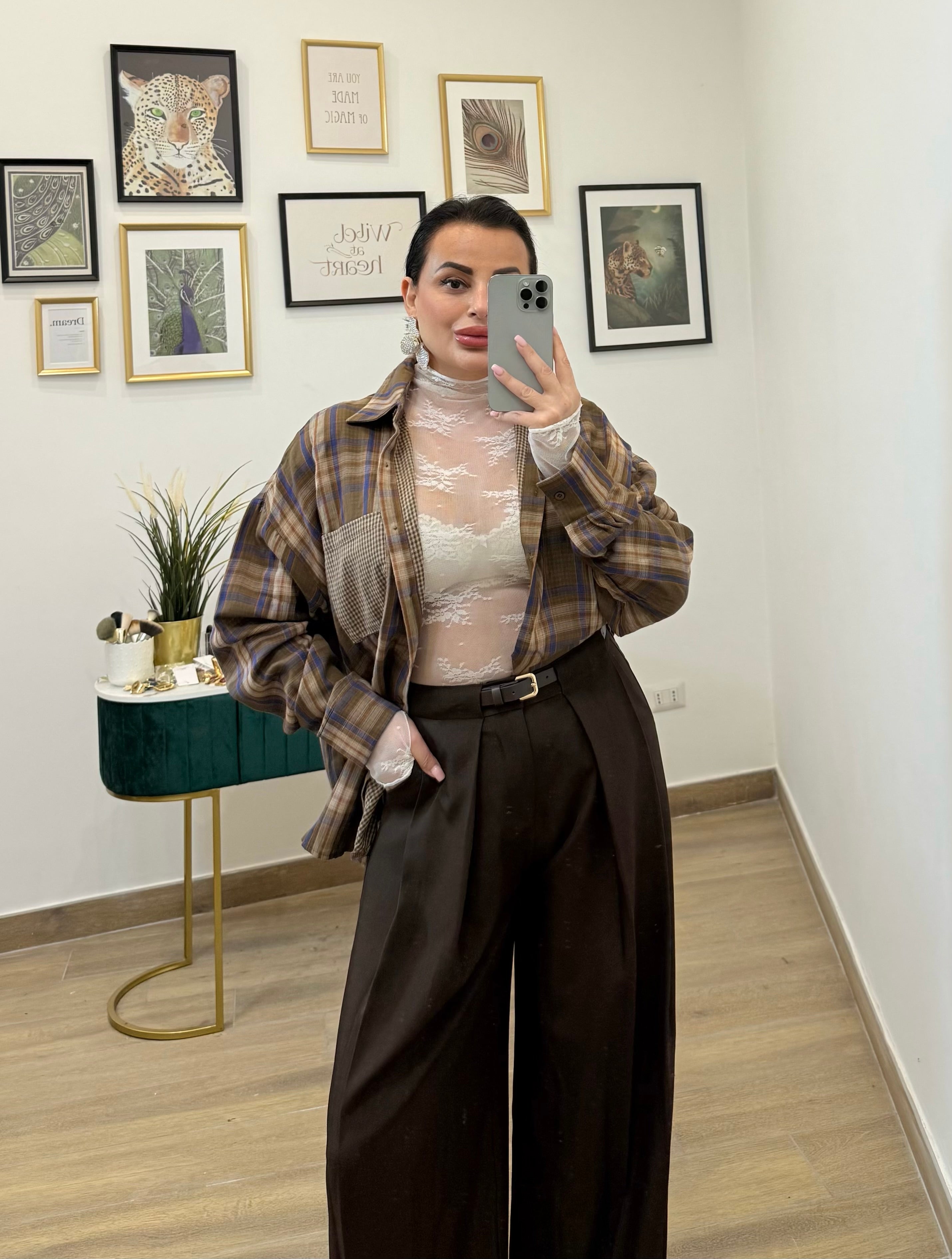 Maglia merletto con guanto