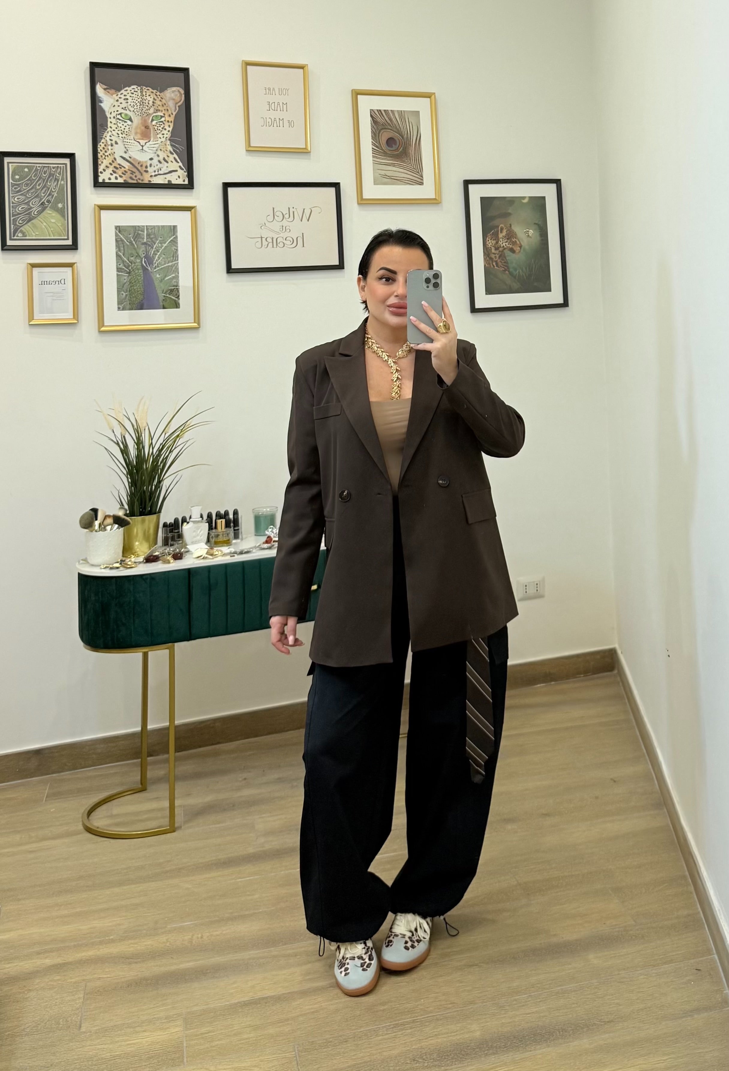 Giacca blazer marrone