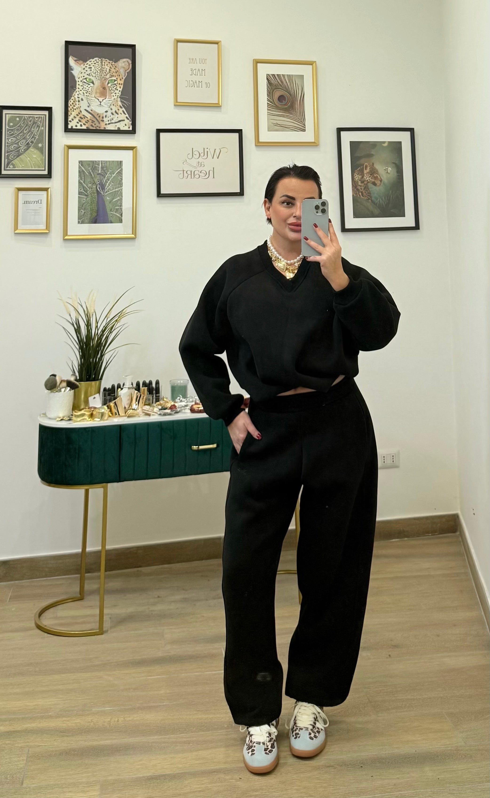 Coordinato tuta ballon black