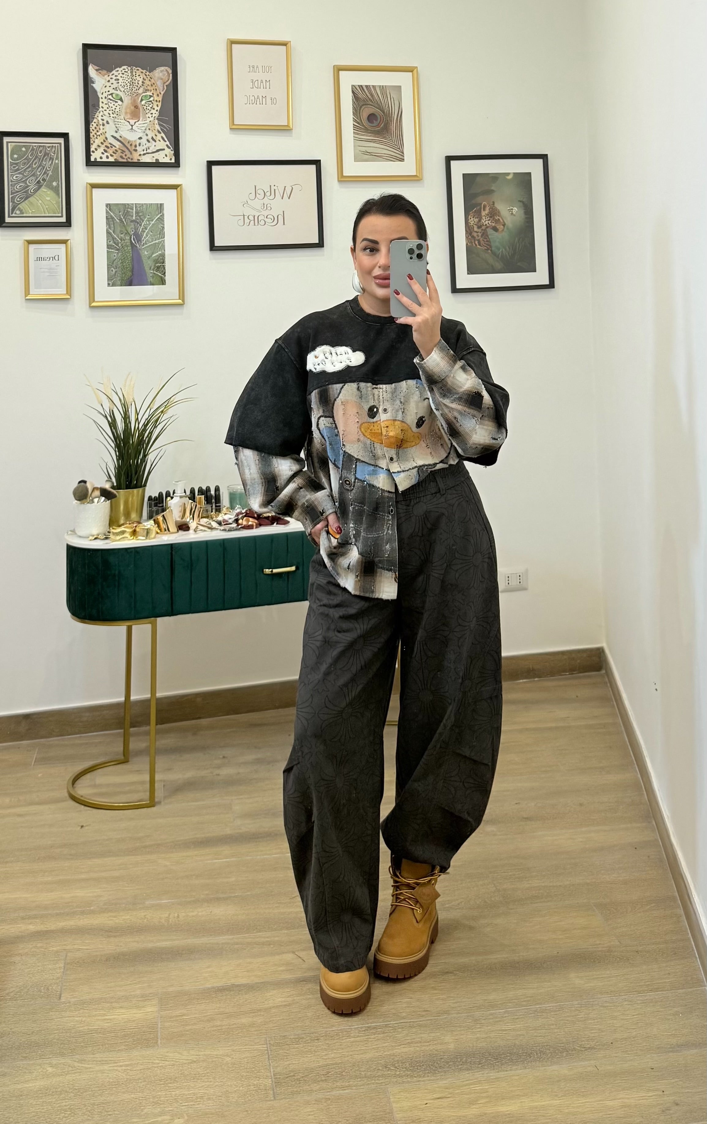 Felpa camicia Paperino