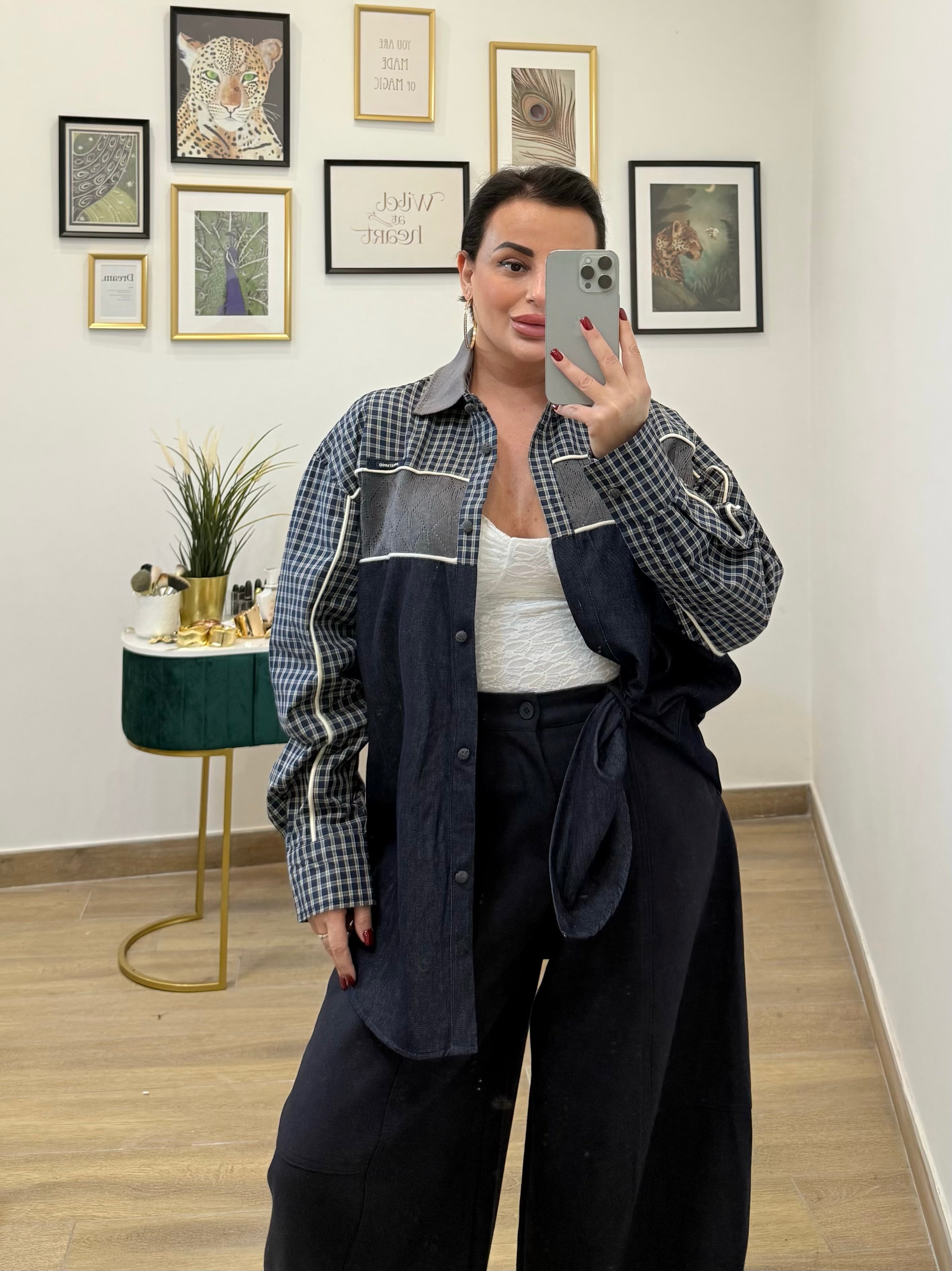 Camicia inserti lana