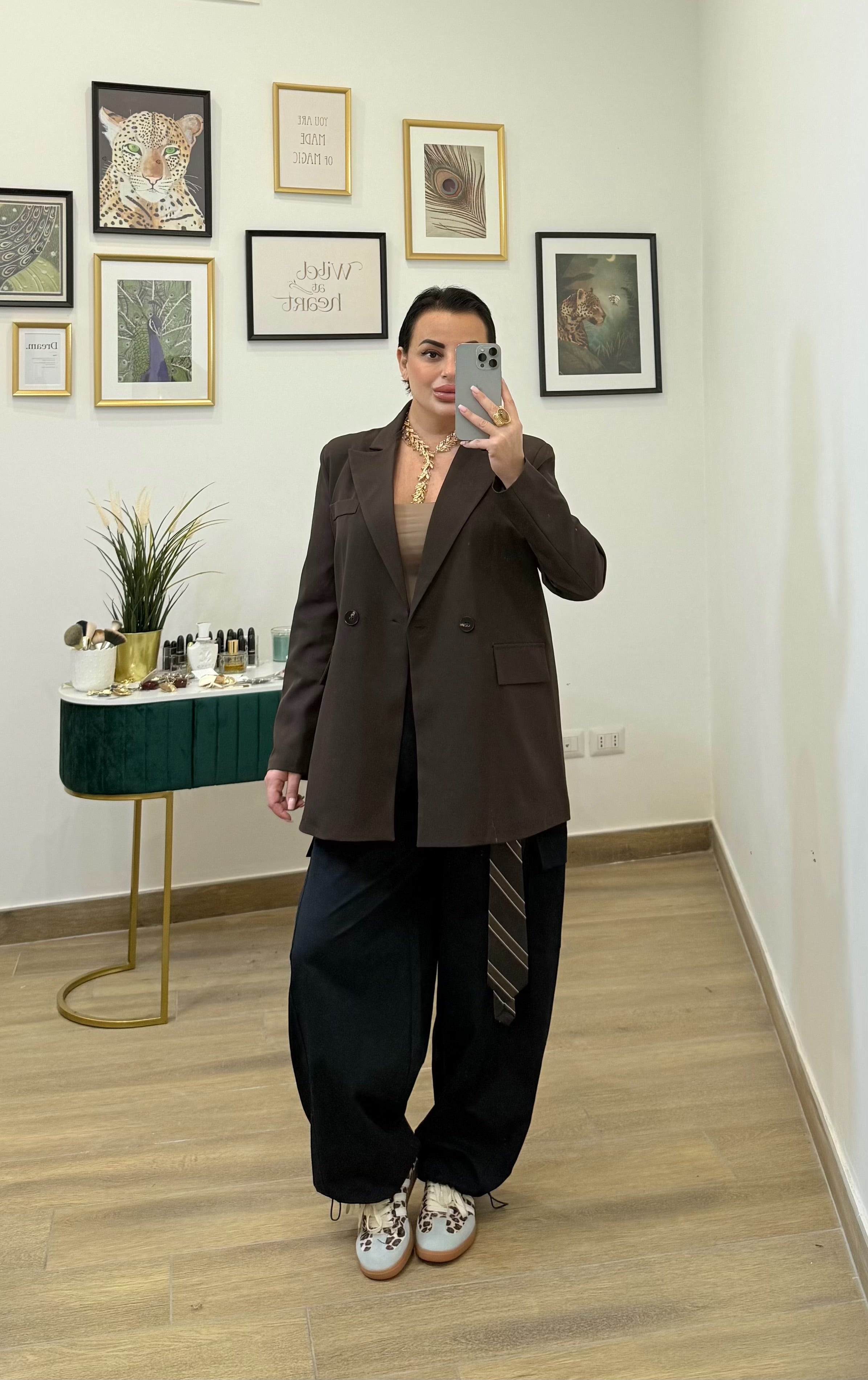 Giacca blazer marrone