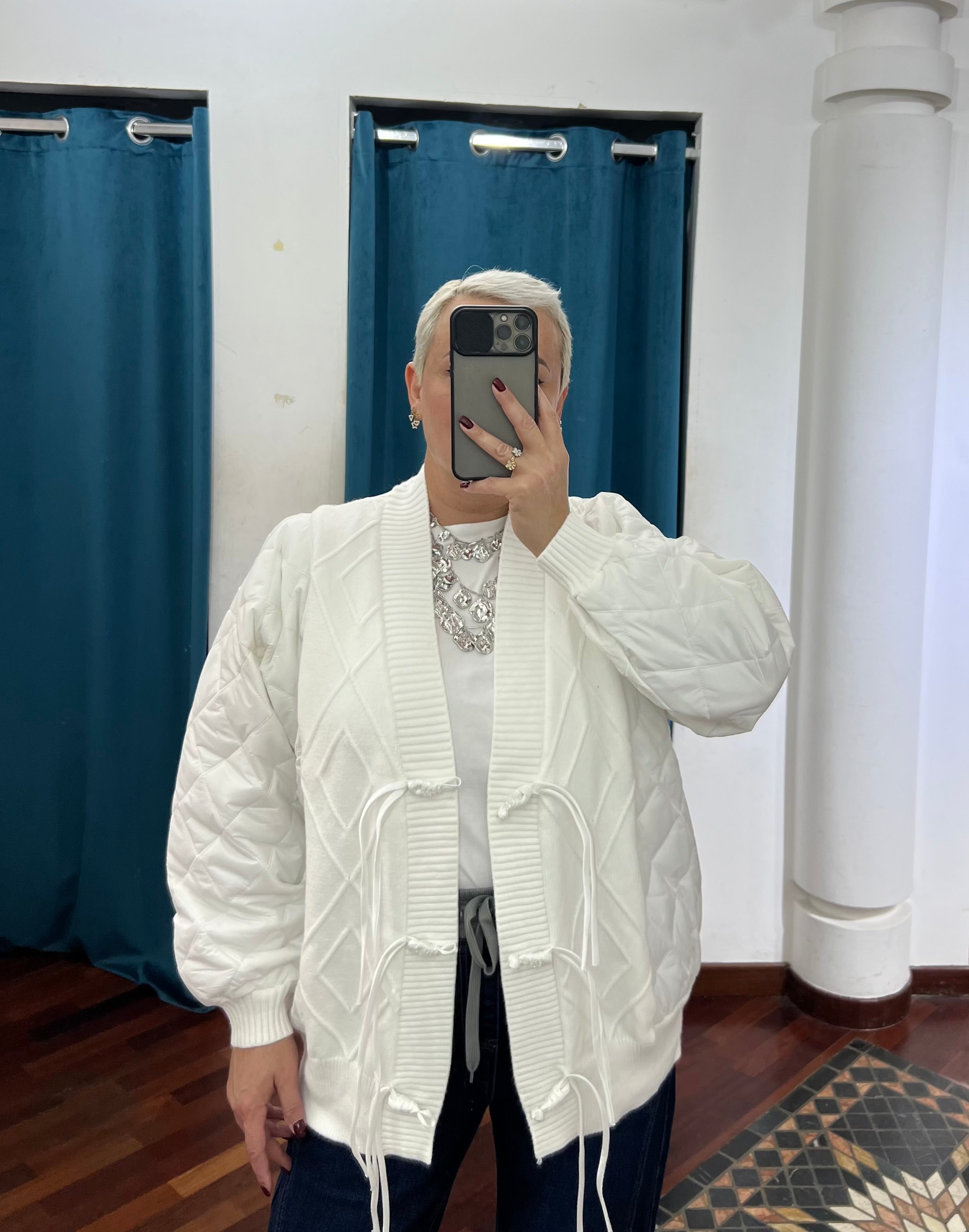 Cardigan Piumino white