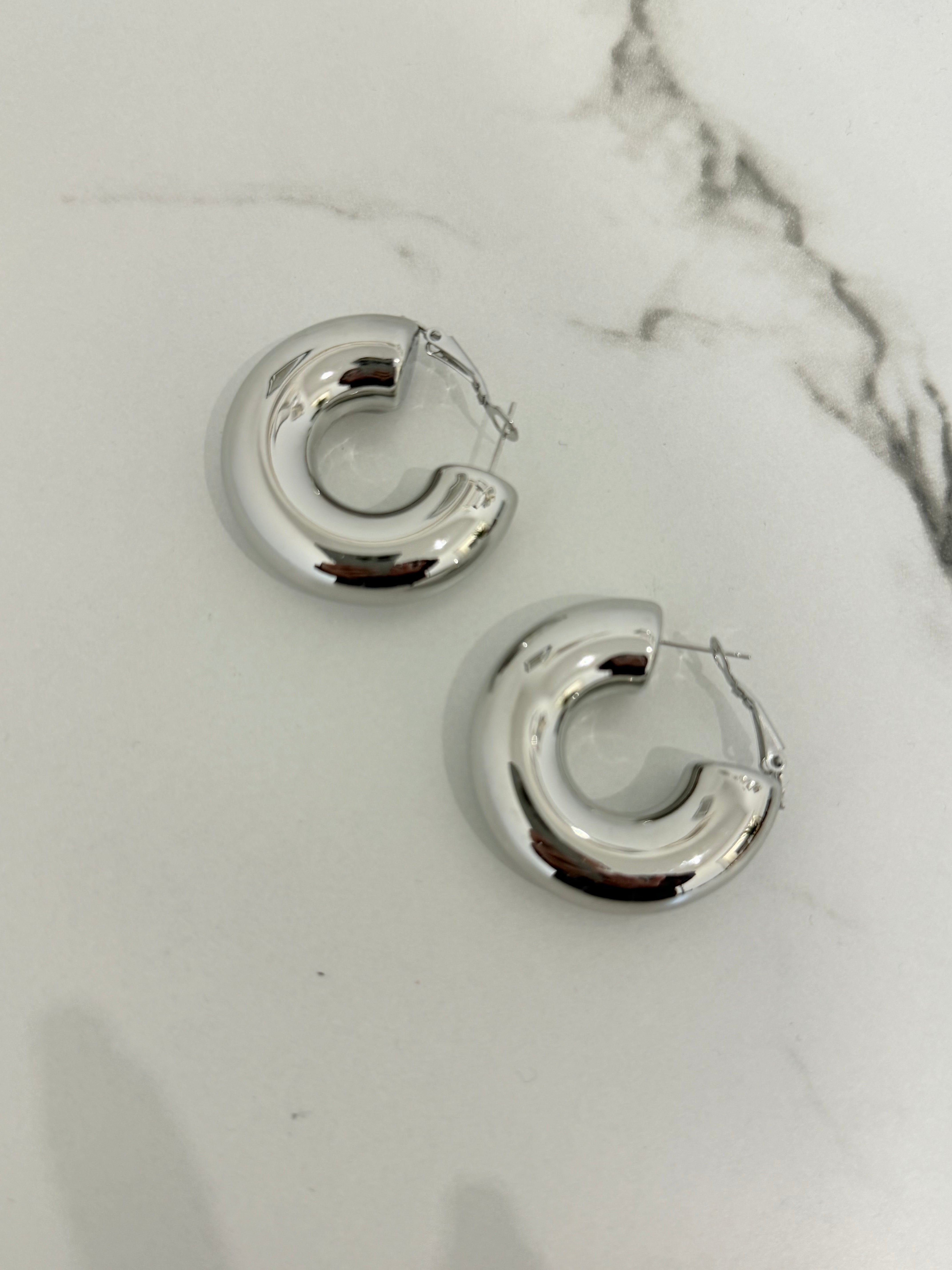 Orecchini cerchio Big silver