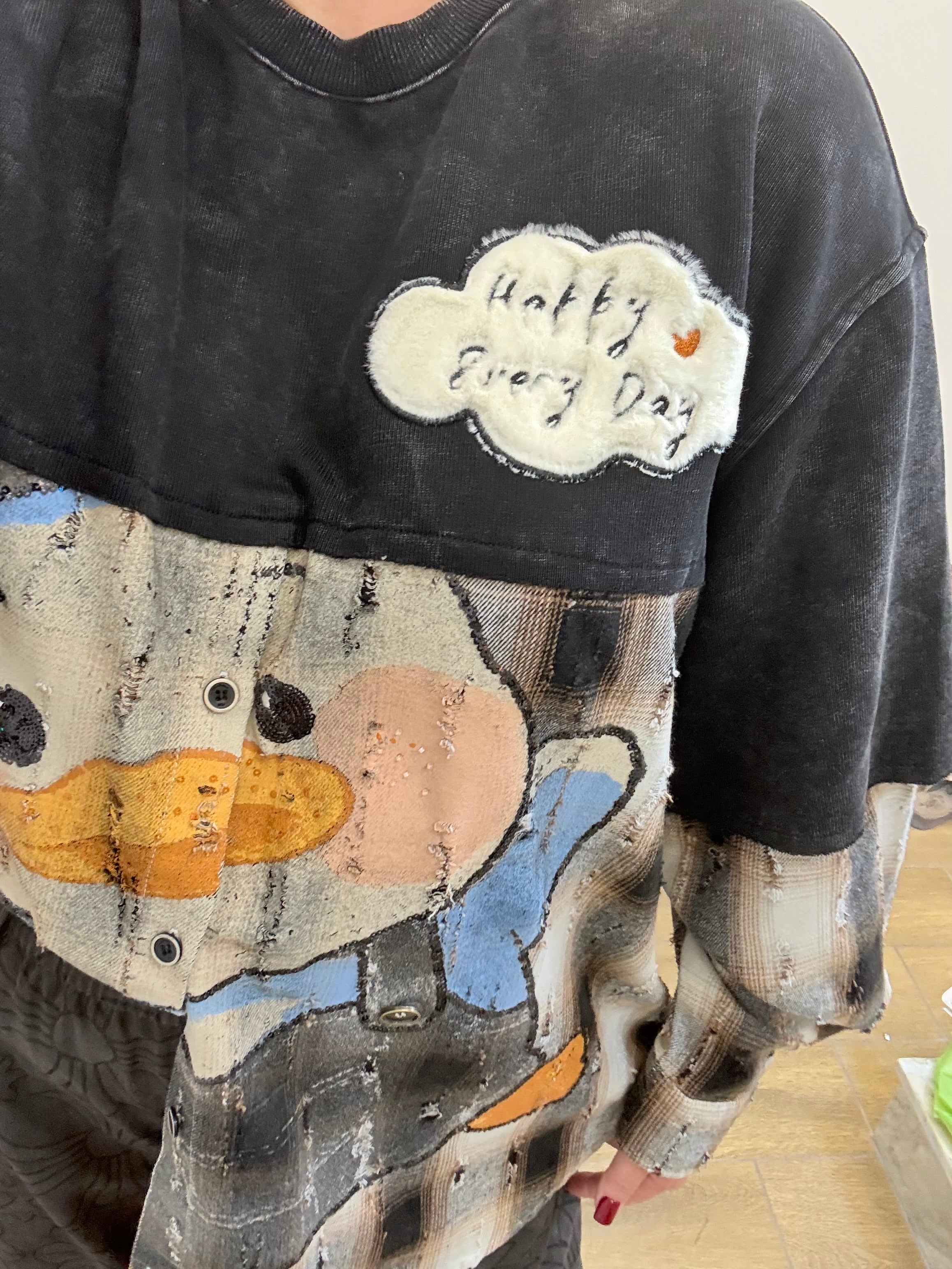 Felpa camicia Paperino