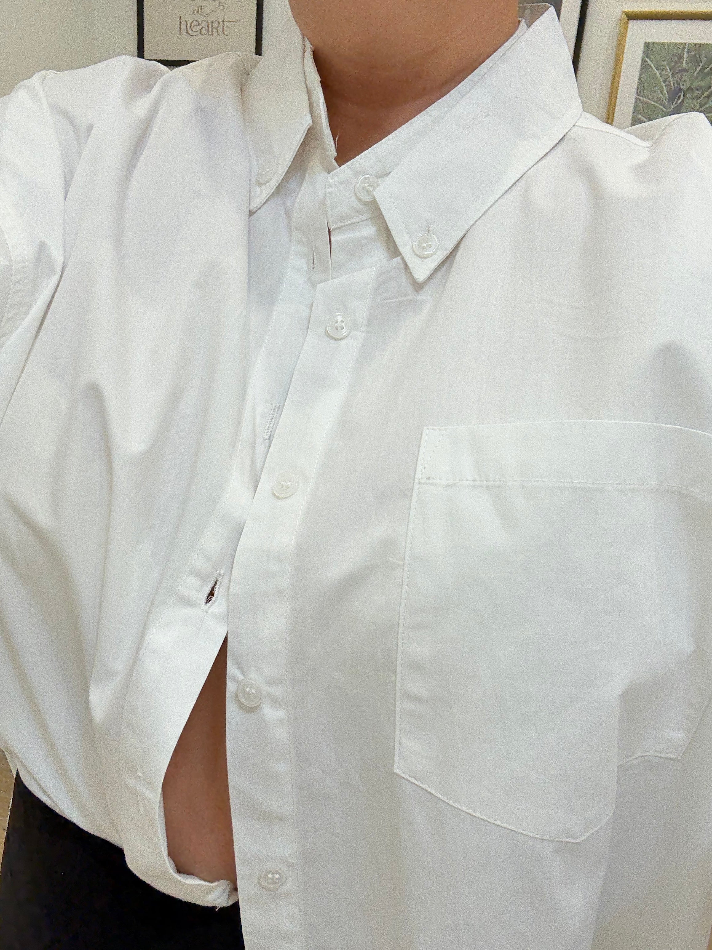 Camicia doppio colletto white