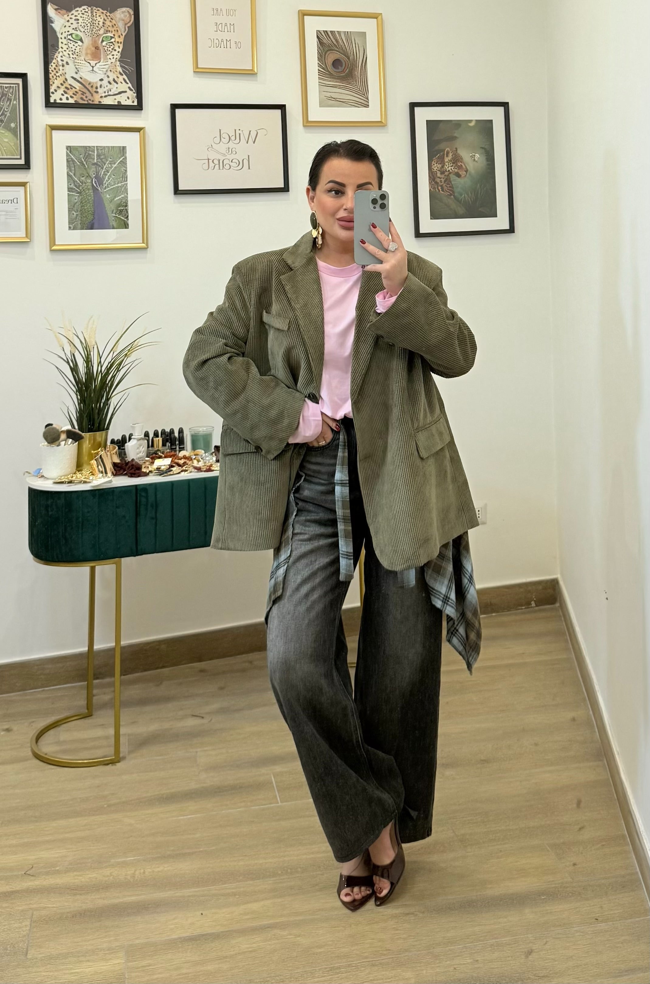 Blazer Costine Verde Olio