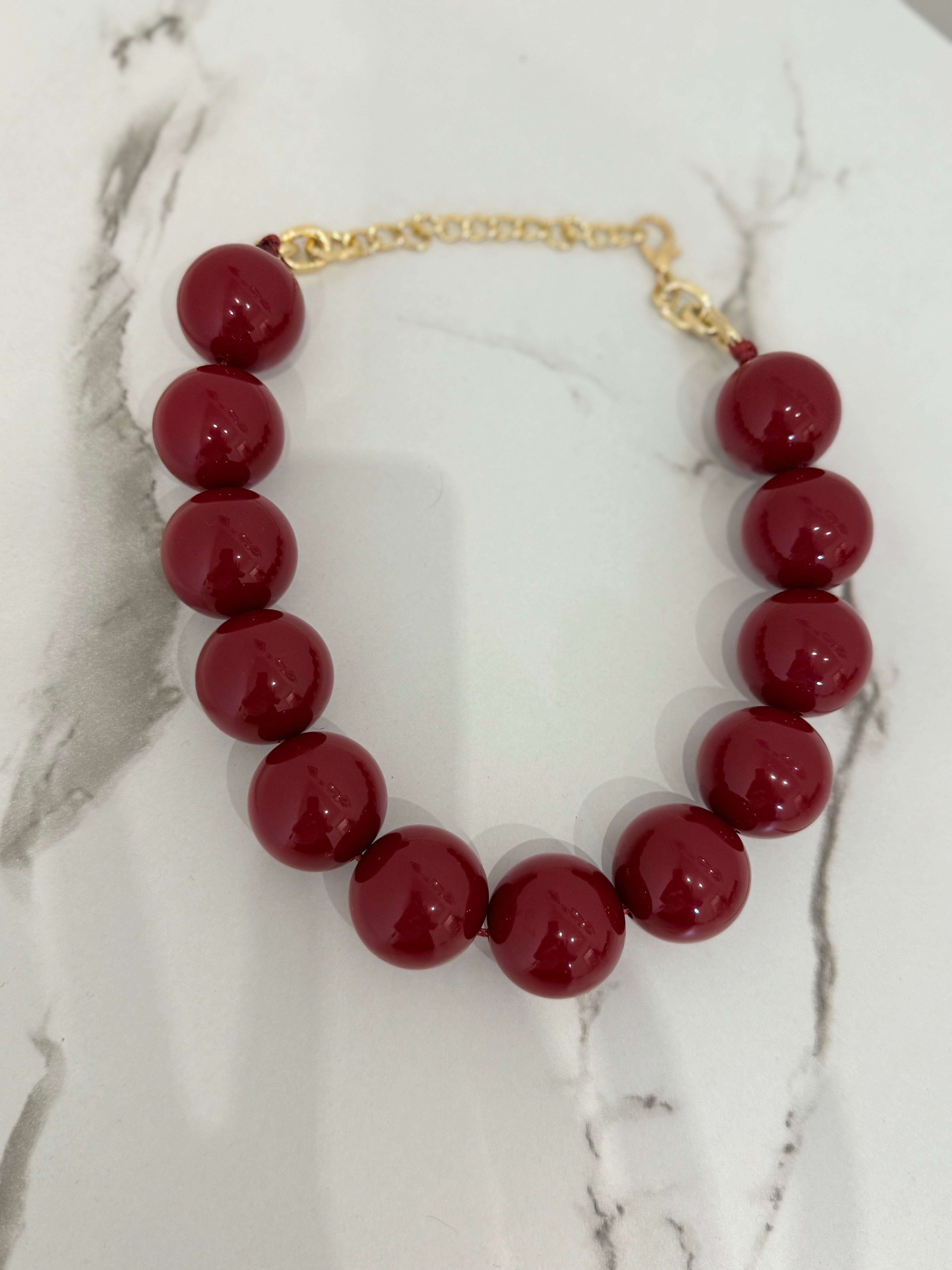 Girocollo Maxi Sfere Wine