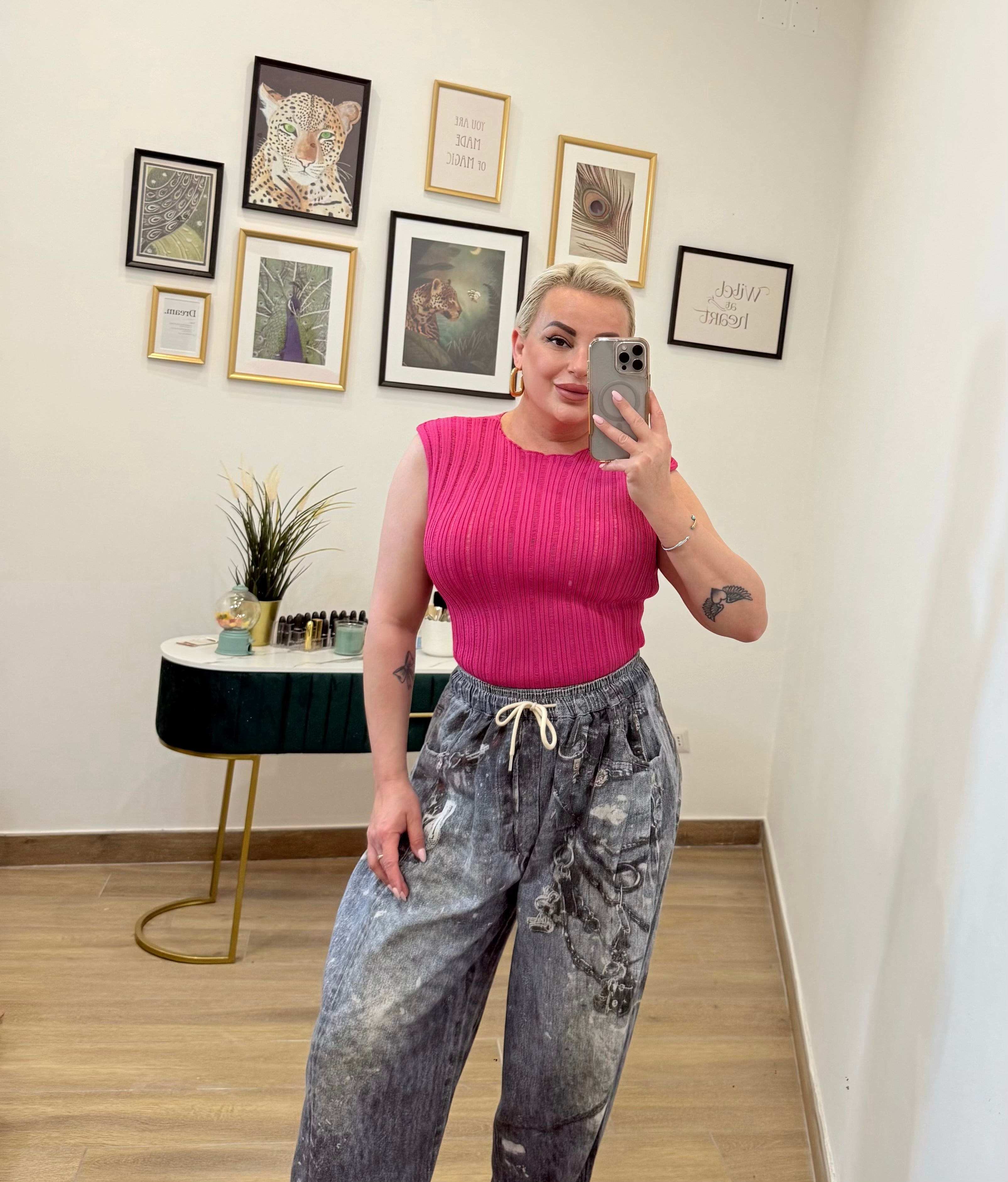 Maglia in Filo Fucsia