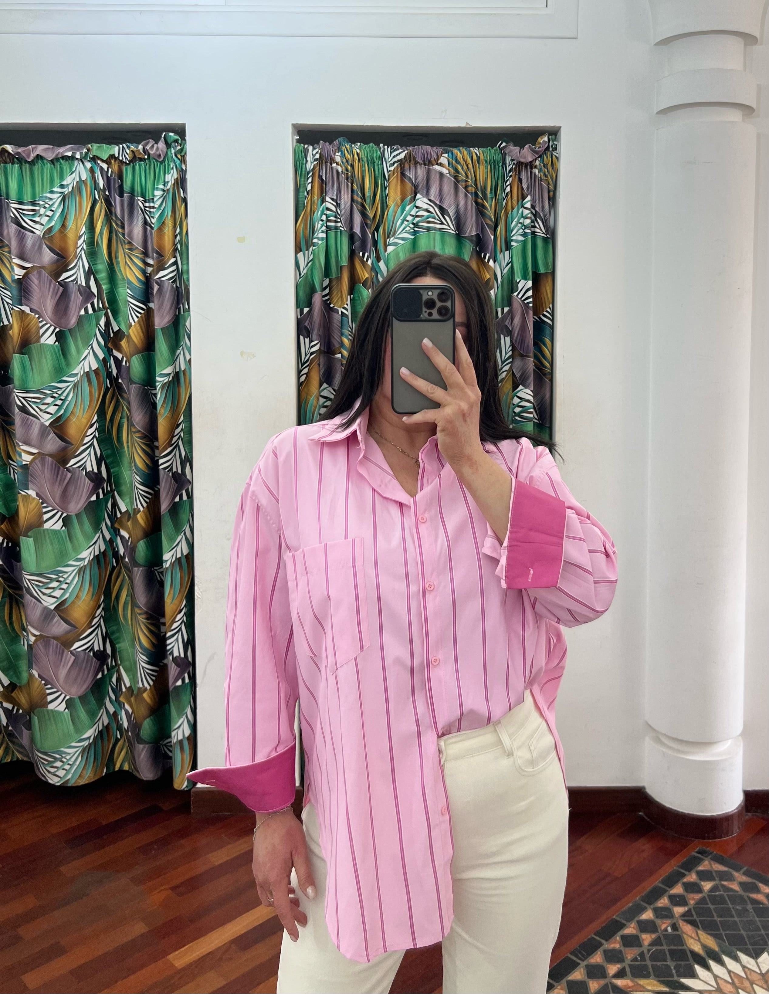 Camicia Righe Pink