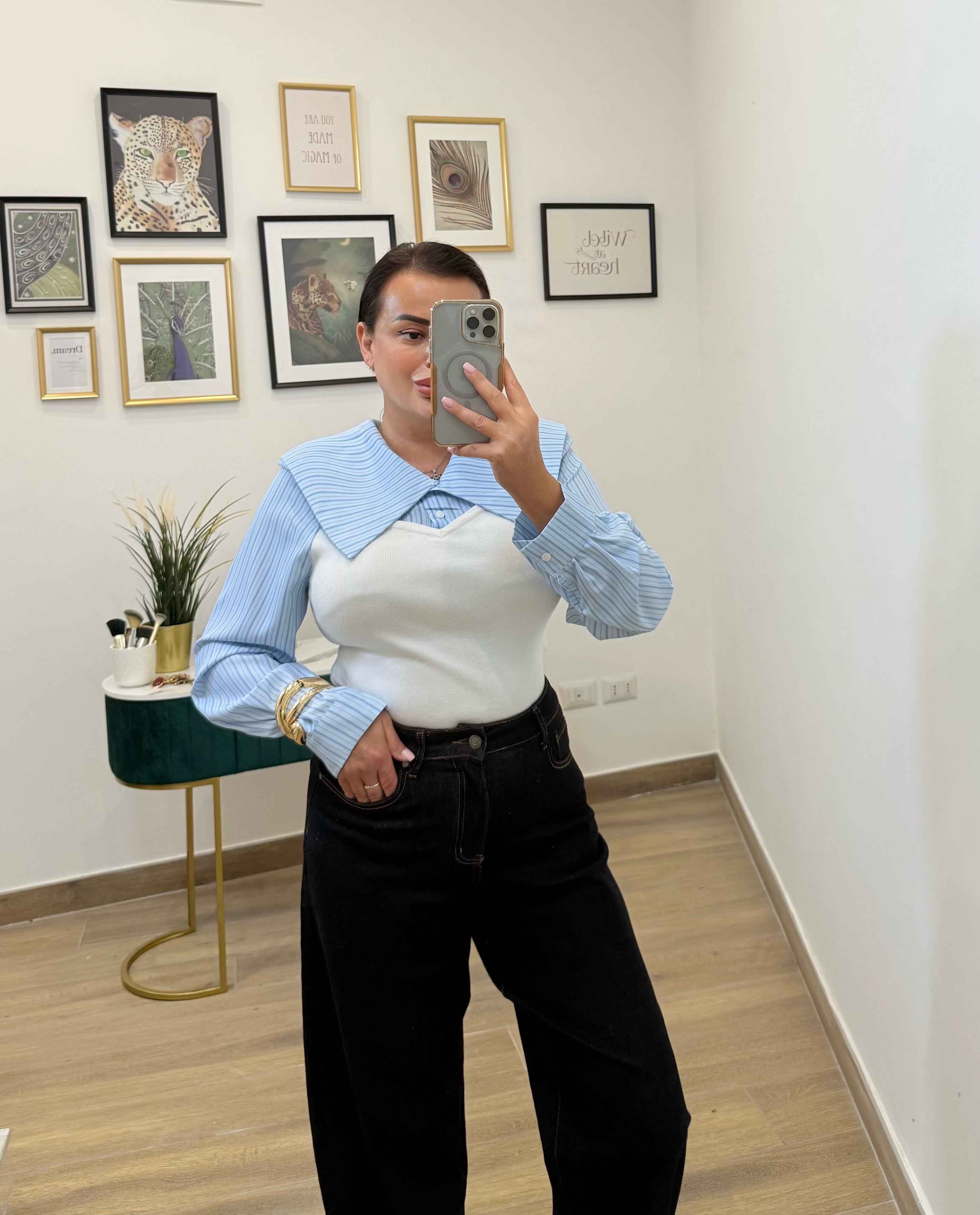 Maglia camicia - corpetto White