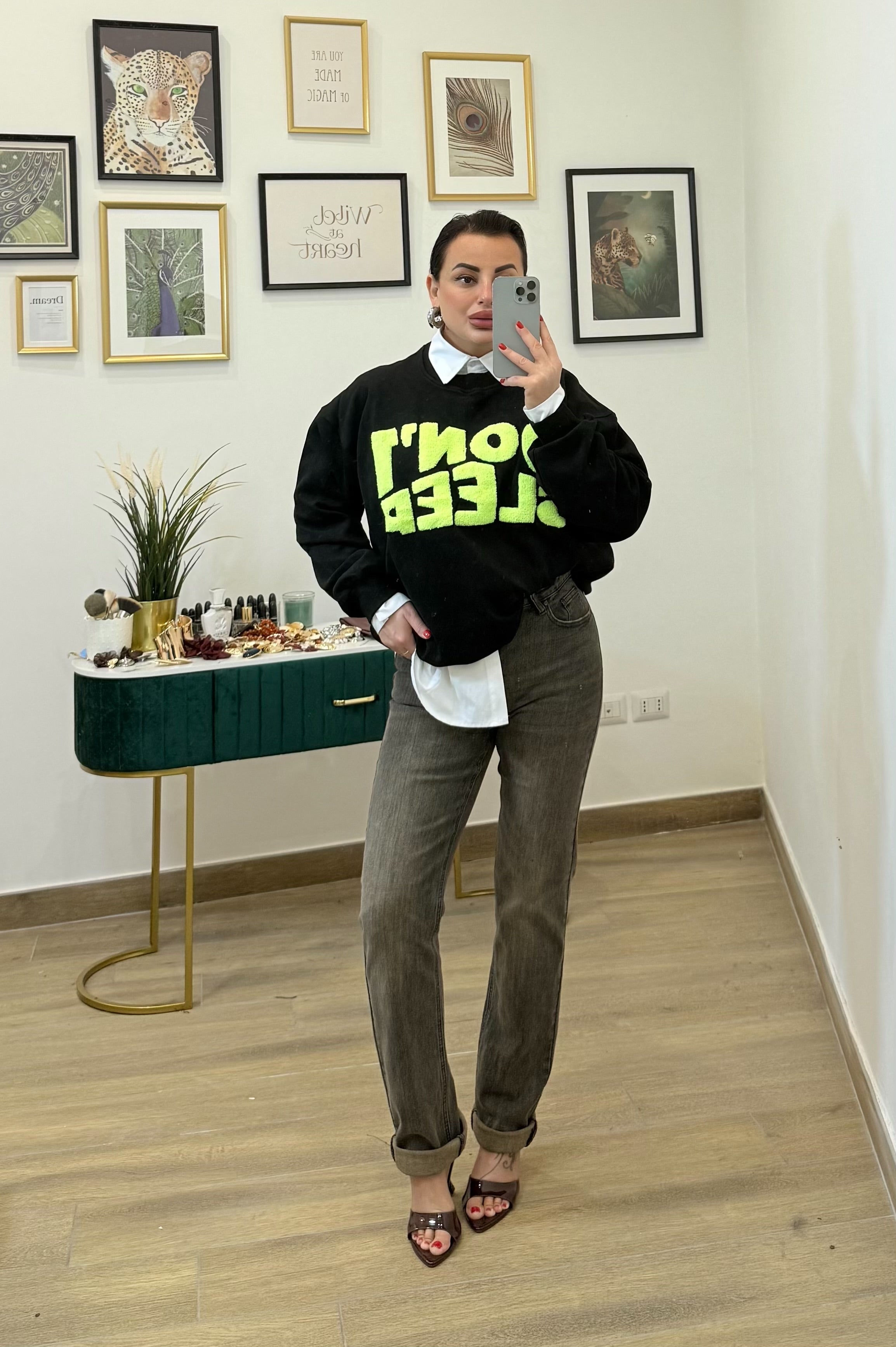 Felpa I Don't Sleep Black