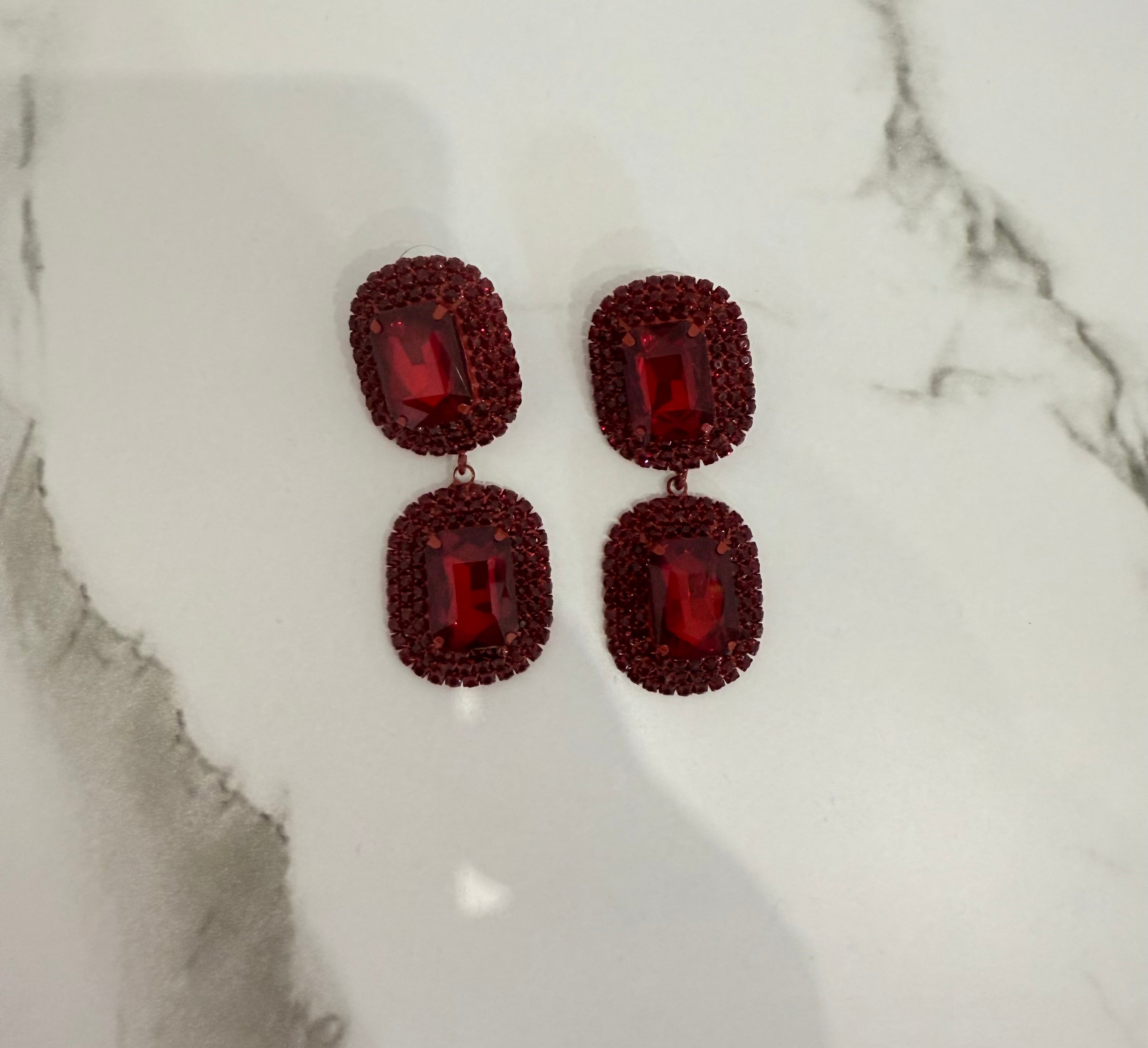Orecchini Swarovski Red