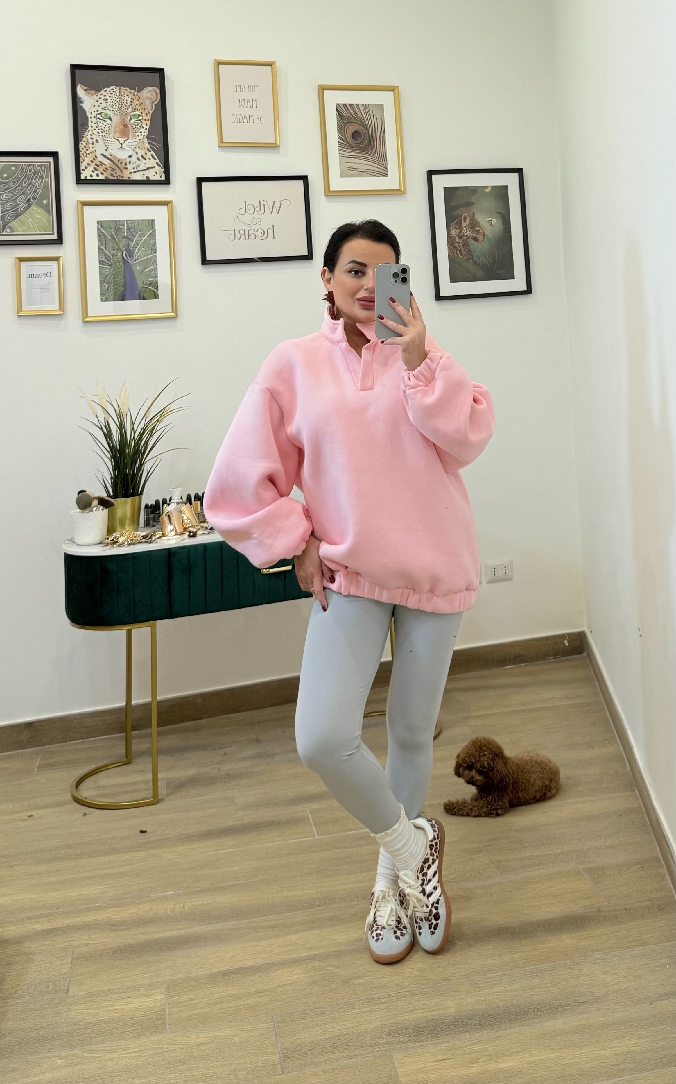 Felpa Long Kioto Pink