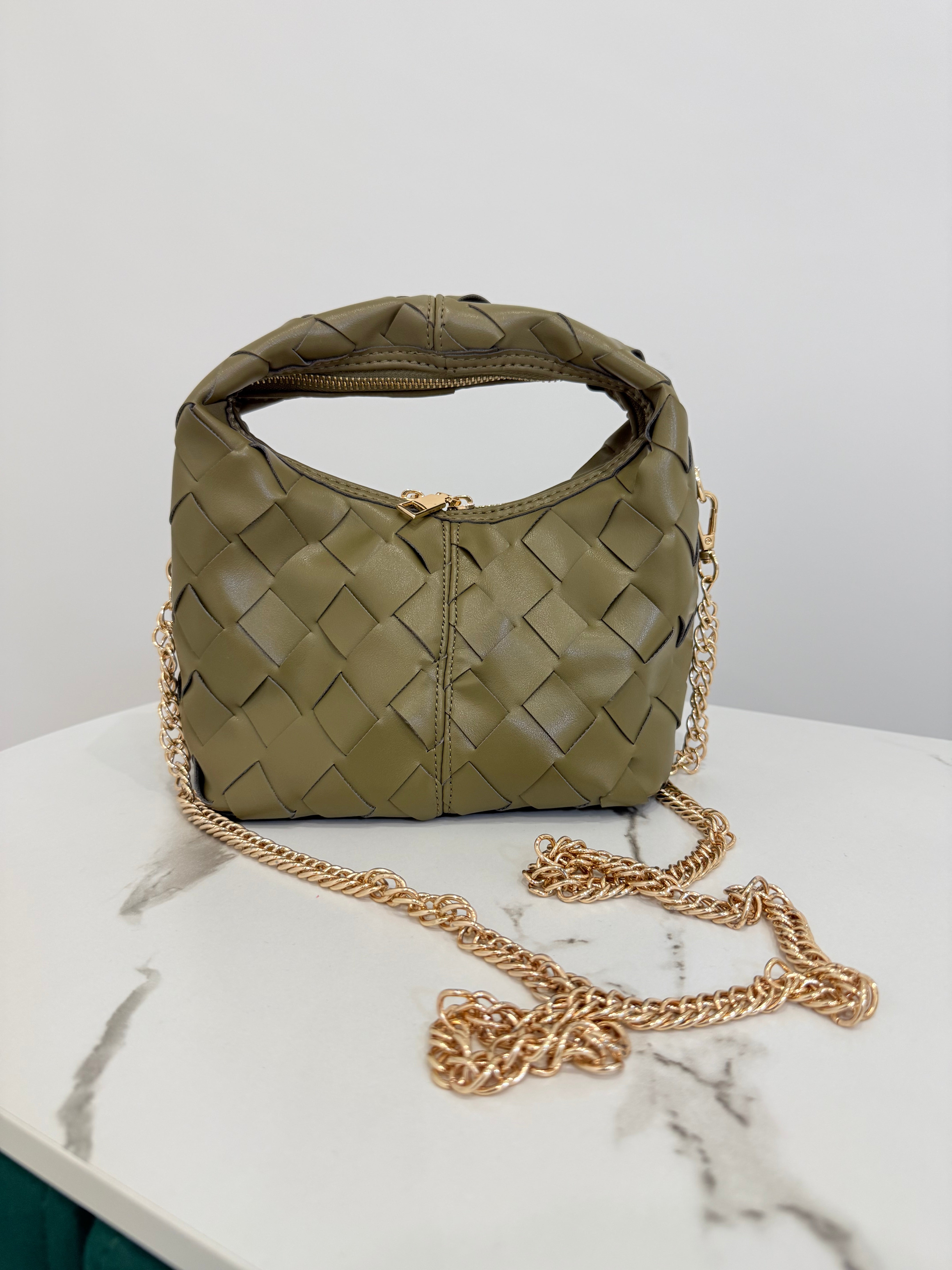 Borsa bottega verde olio
