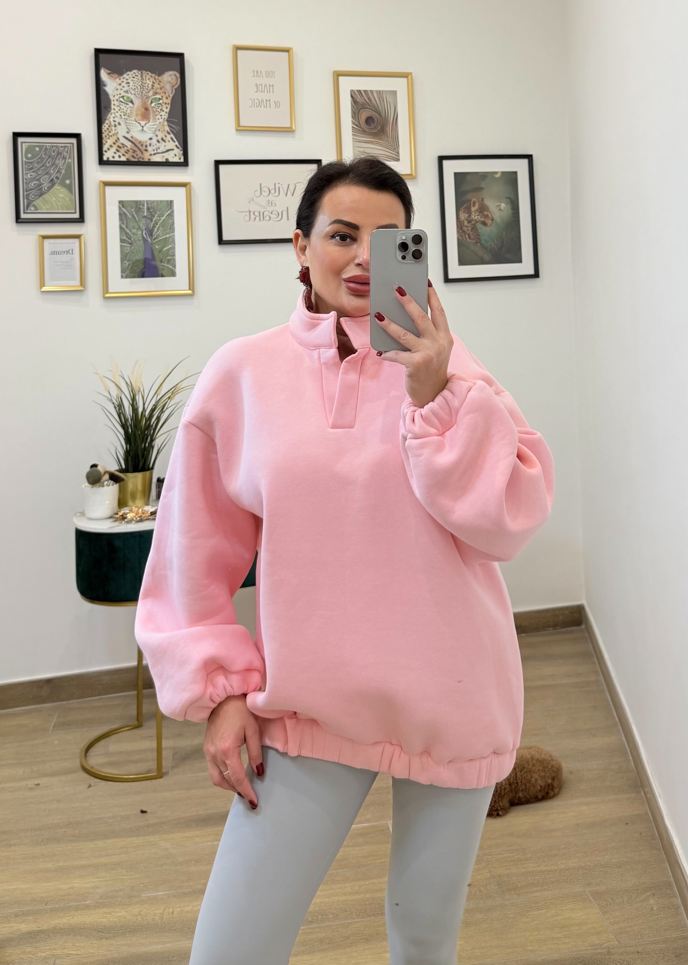 Felpa Long Kioto Pink